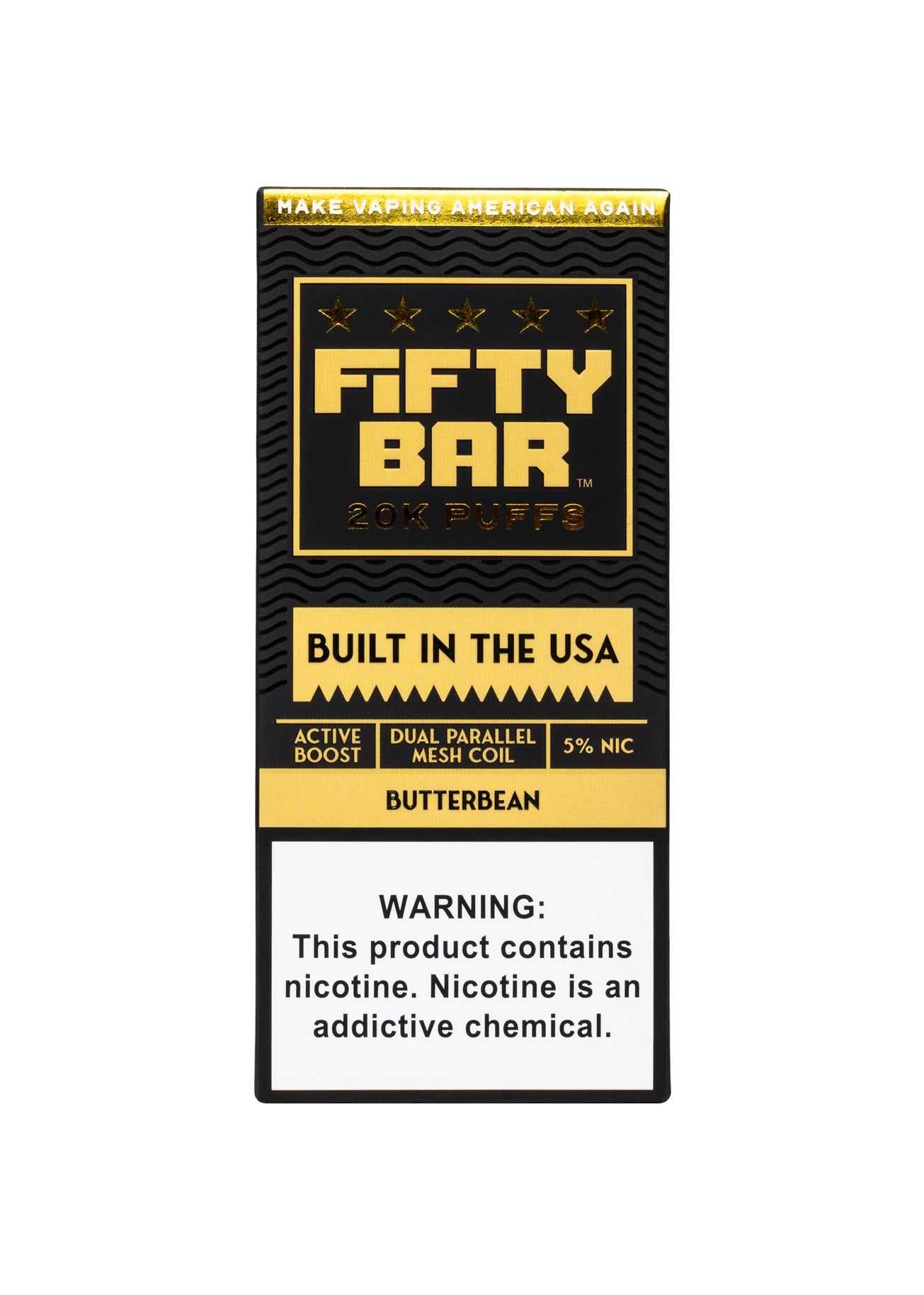 Fifty Bar 20K Butterbean (Butterscotch Custard) | GetPop Fifty Bar 20K Butterbean (Butterscotch Custard) | GetPop