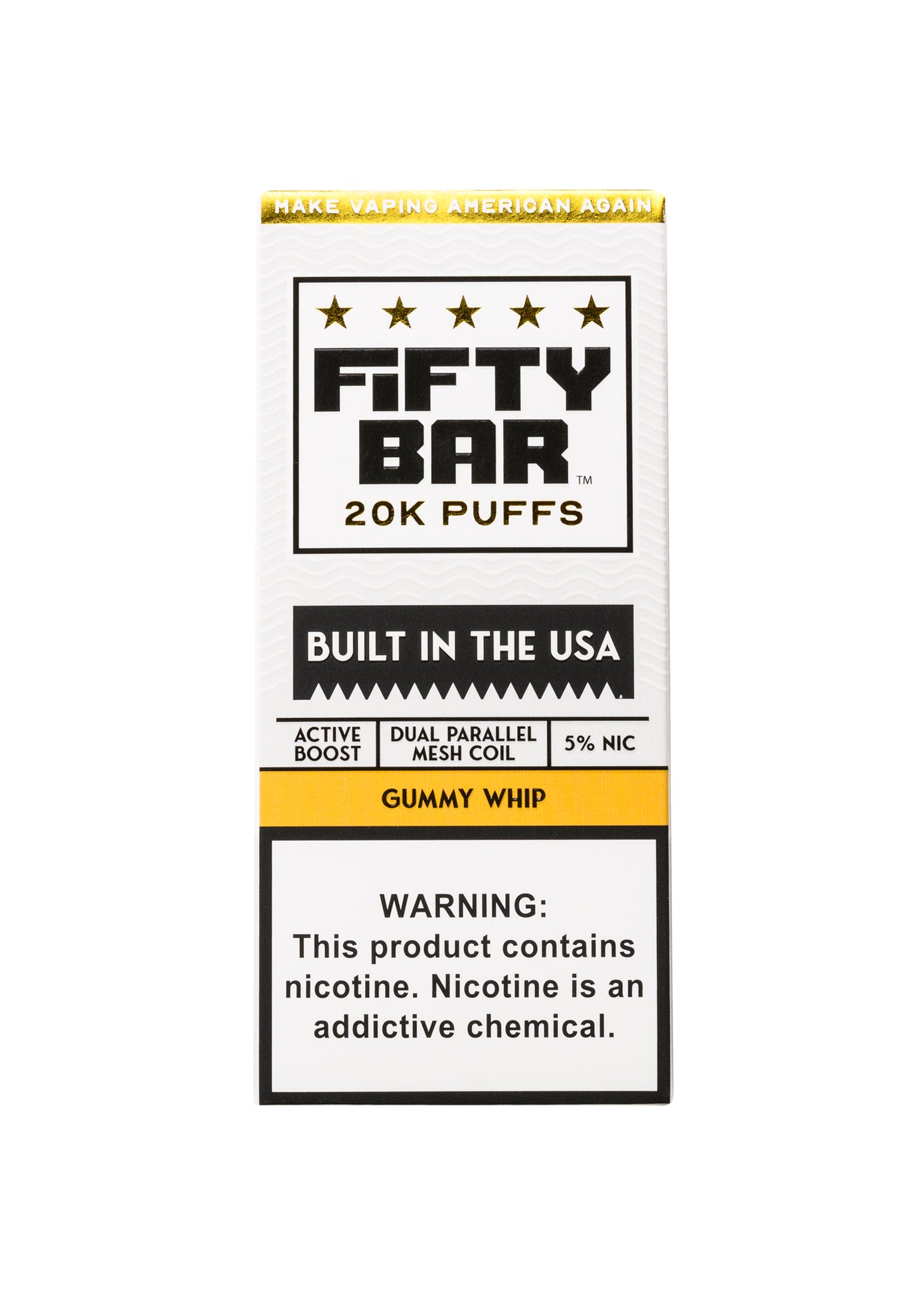fifty bar vape gummy whip Fifty Bar 20K Pineapple Whip / Gummy Whip