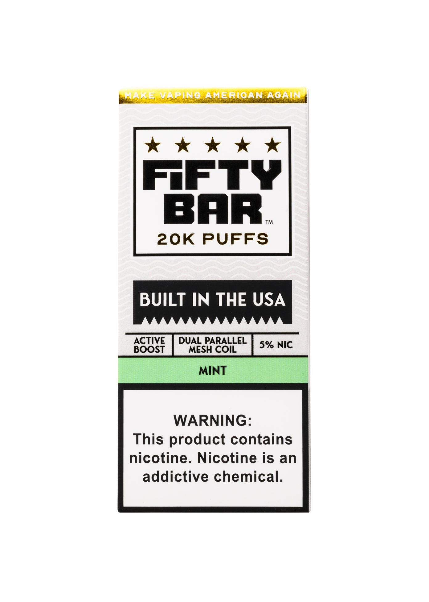 Fifty Bar 20K Mint | GetPop Fifty Bar 20K Mint | GetPop