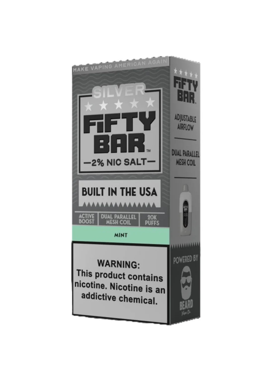 Fifty Bar 20K Silver Series 2% Mint 2%
