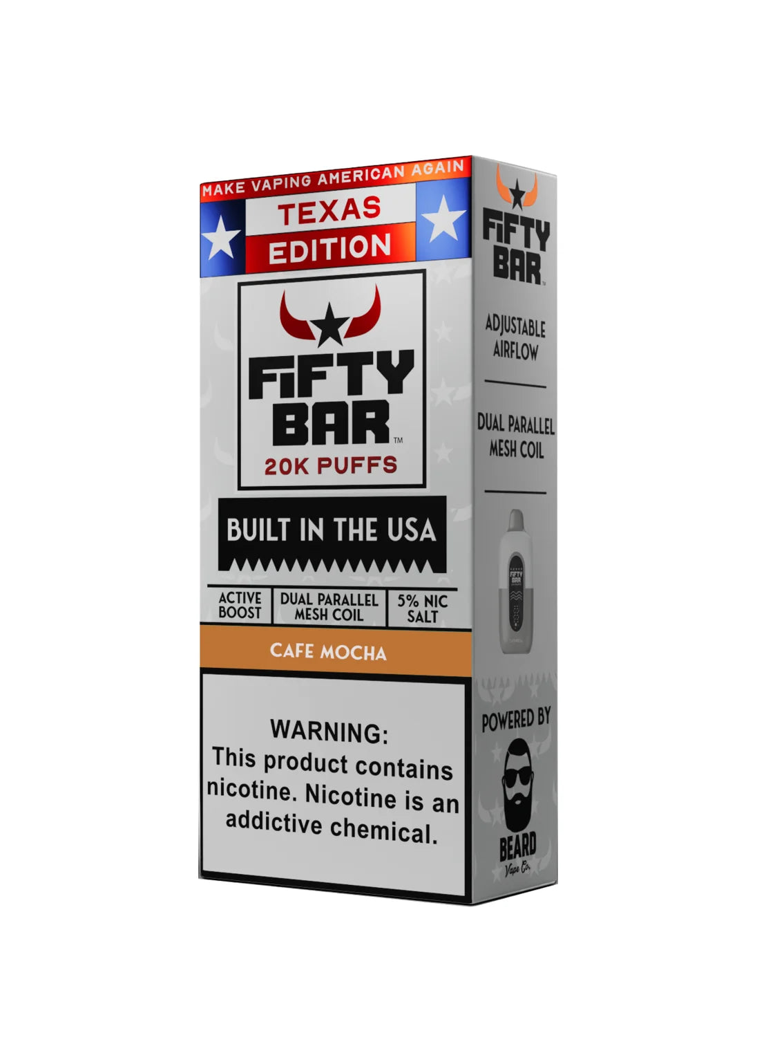 Fifty Bar 20K Texas Edition Cafe Mocha