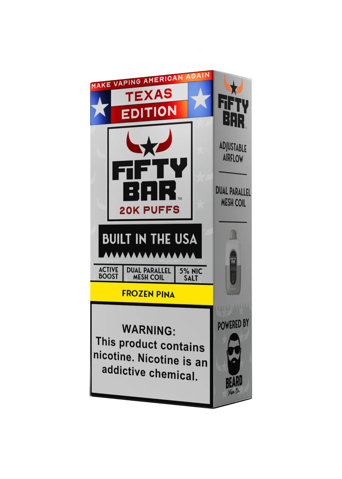 Fifty Bar 20K Texas Edition Frozen Pina