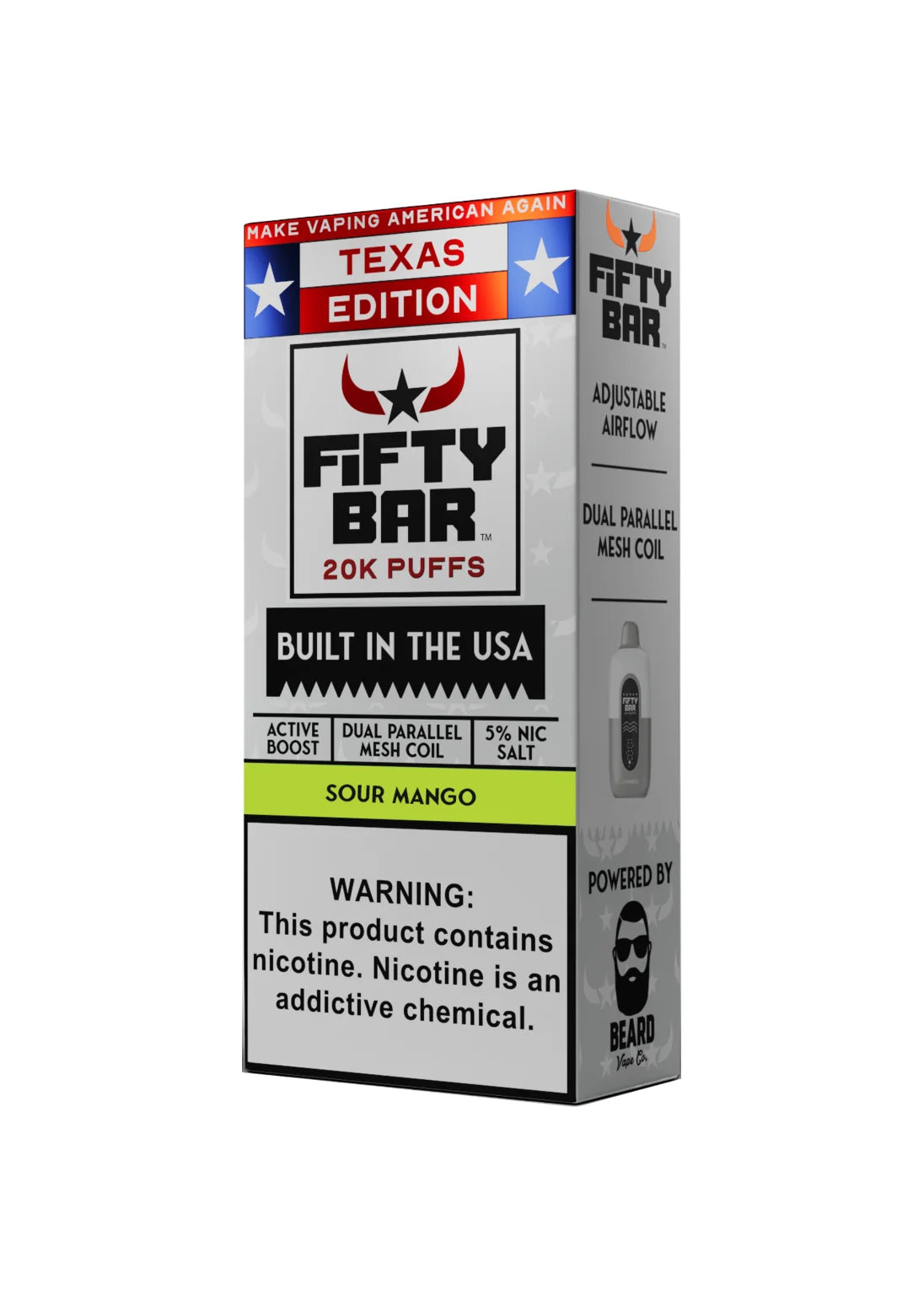 Fifty Bar 20K Texas Edition Sour Mango