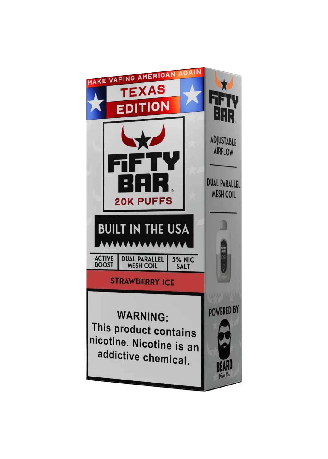 Fifty Bar 20K Texas Edition Strawberry Ice