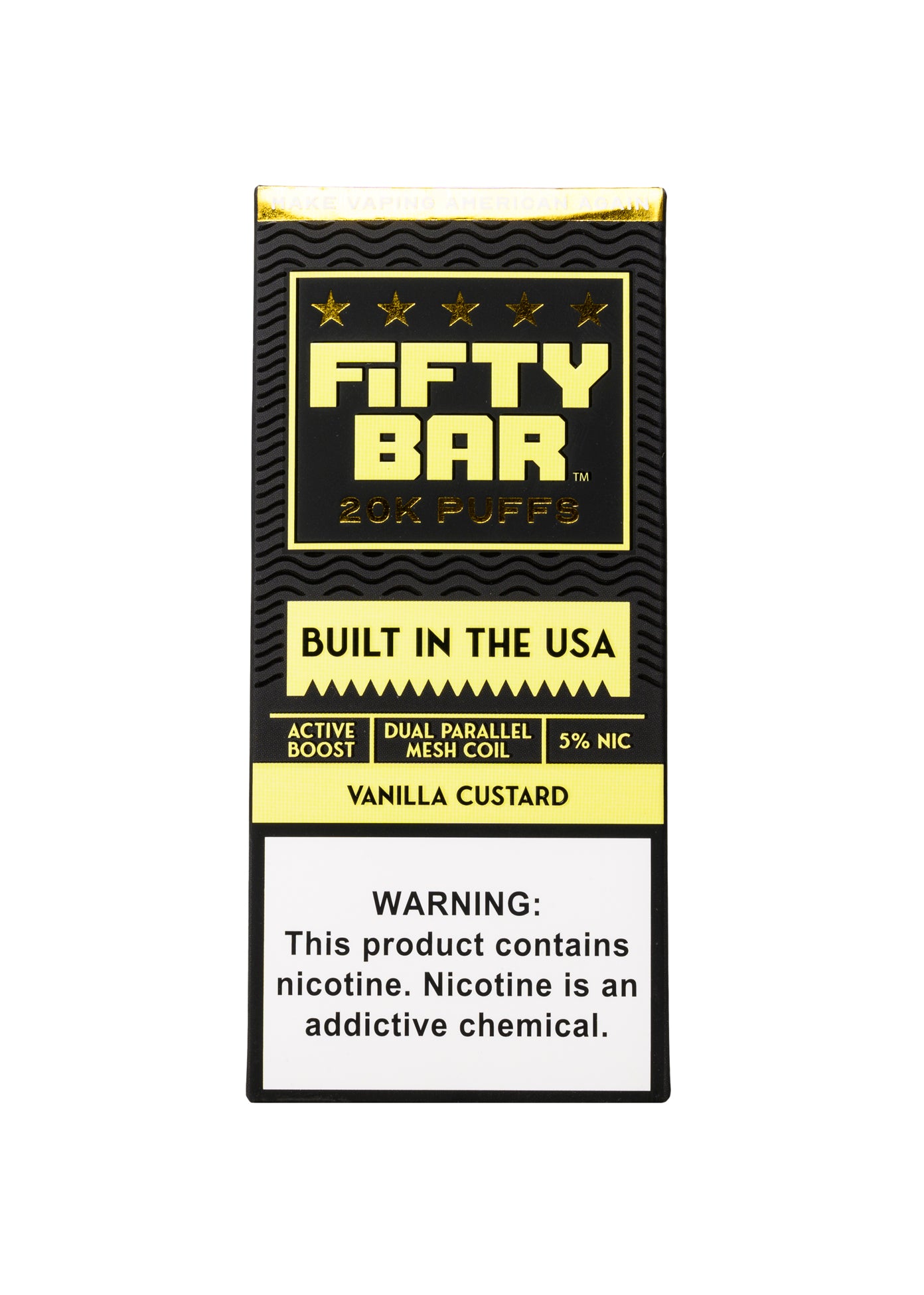 fifty bar vape vanilla custard Fifty Bar Vape Vanilla Custard Vanilla Custard Fifty Bar 20K Vapes Wholesale