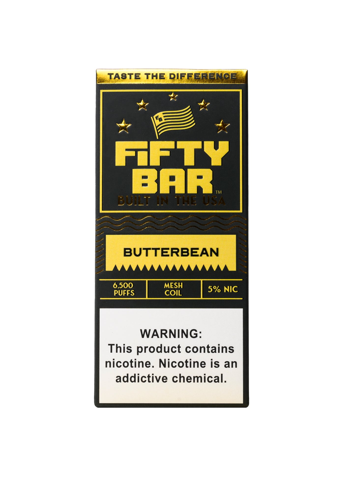 Fifty Bar 6500 Butterbean (Butterscotch Custard) | GetPop 1 | GetPop