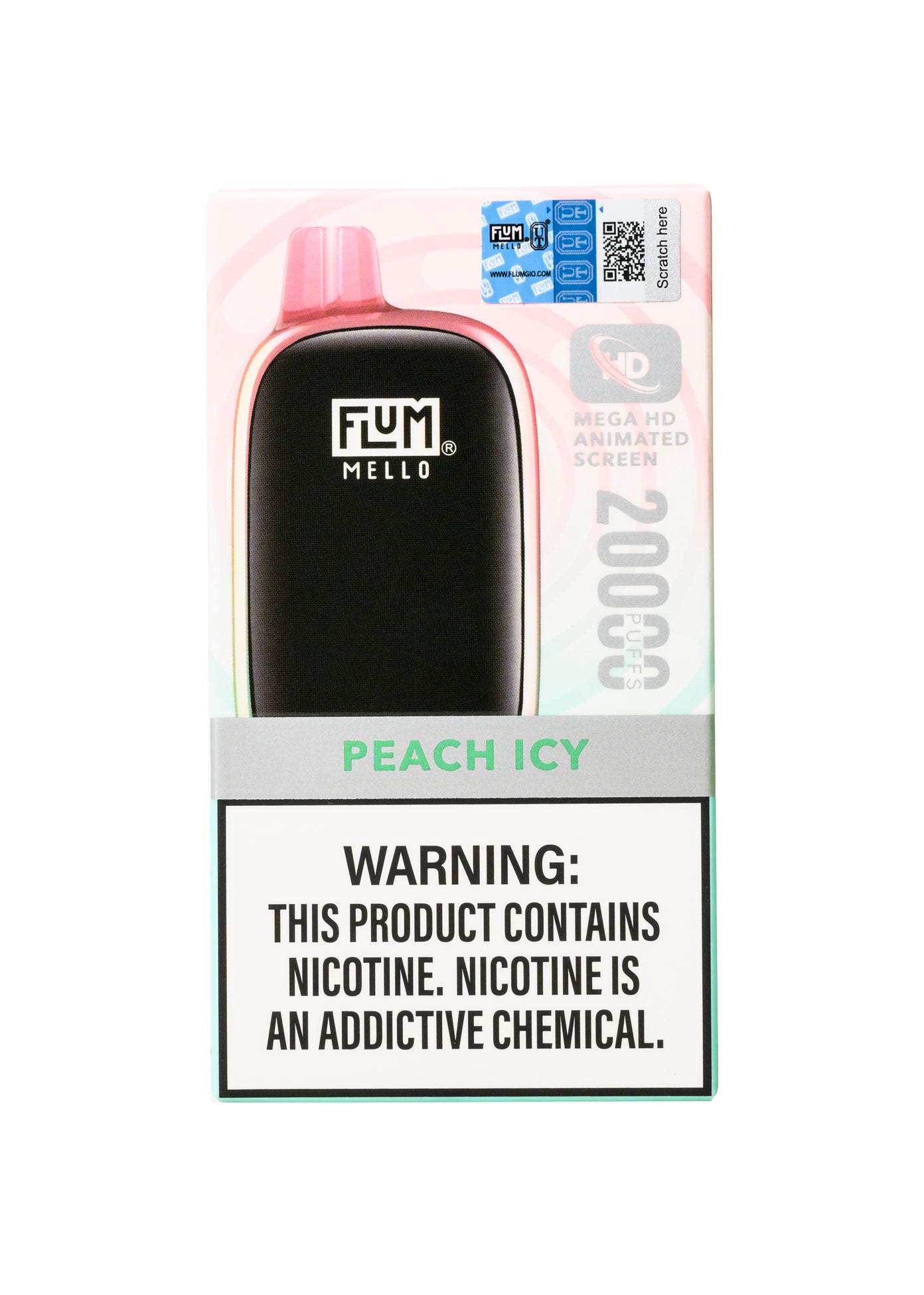 Flum Mello 20000 Peach Icy | GetPop Flum Mello 20000 Peach Icy | GetPop