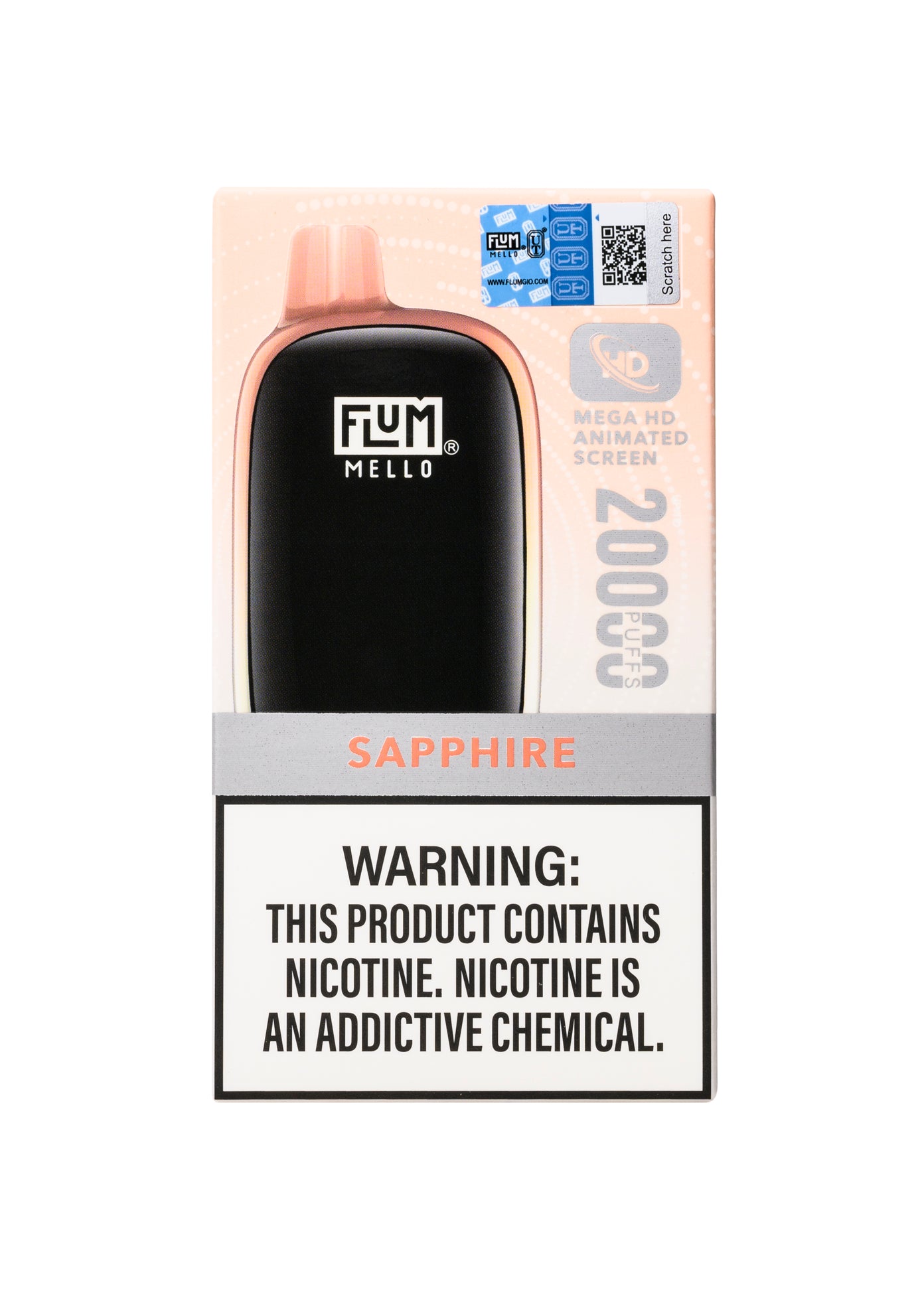 Flum Mello 20000 Sapphire (White Gummy) | GetPop Flum Mello 20000 Sapphire (White Gummy) | GetPop