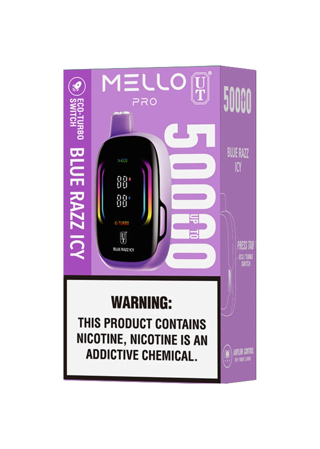 Flum Mello Pro 50K Blue Razz Icy