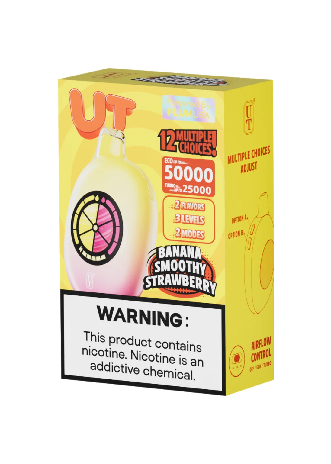 Flum UT 50K Banana Smoothy and Strawberry