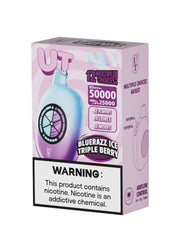 Flum UT 50K Blue Razz Ice and Triple Berry