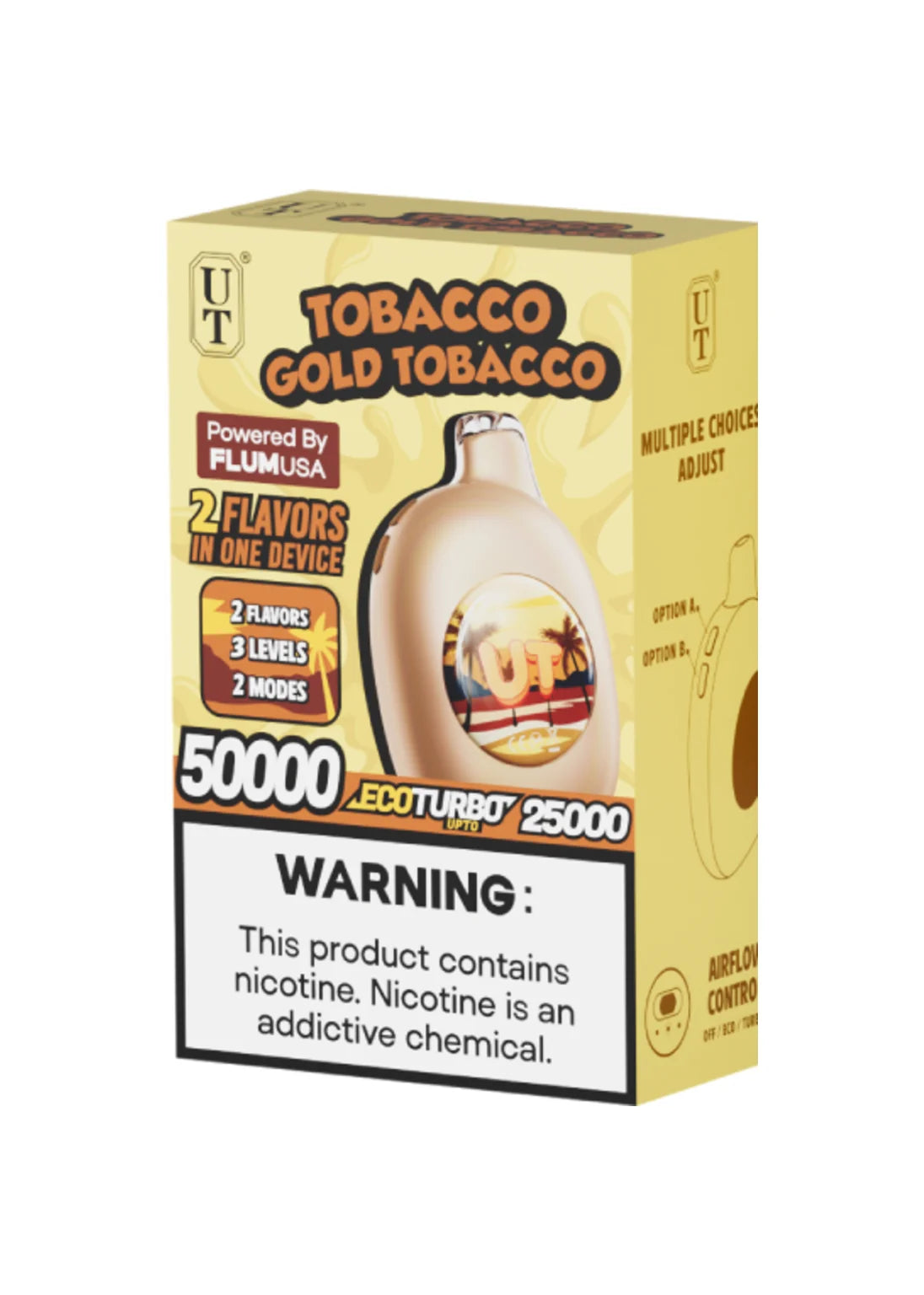 Flum UT 50K Tobacco Gold and Tobacco