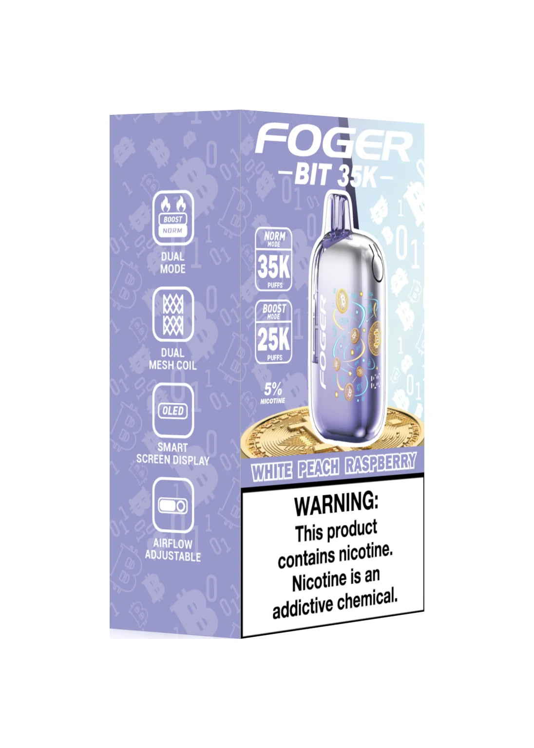 Foger Bit 35K White Peach Raspberry