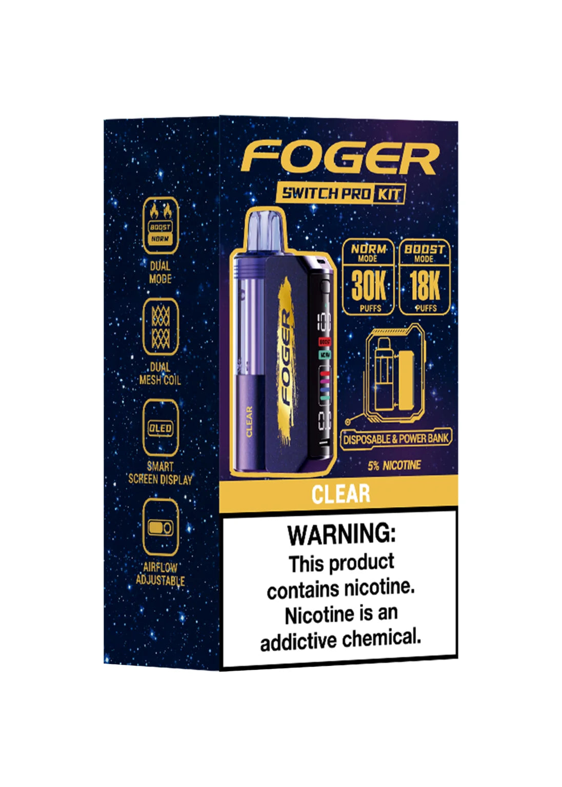 Foger Switch Pro 30K Kit Clear