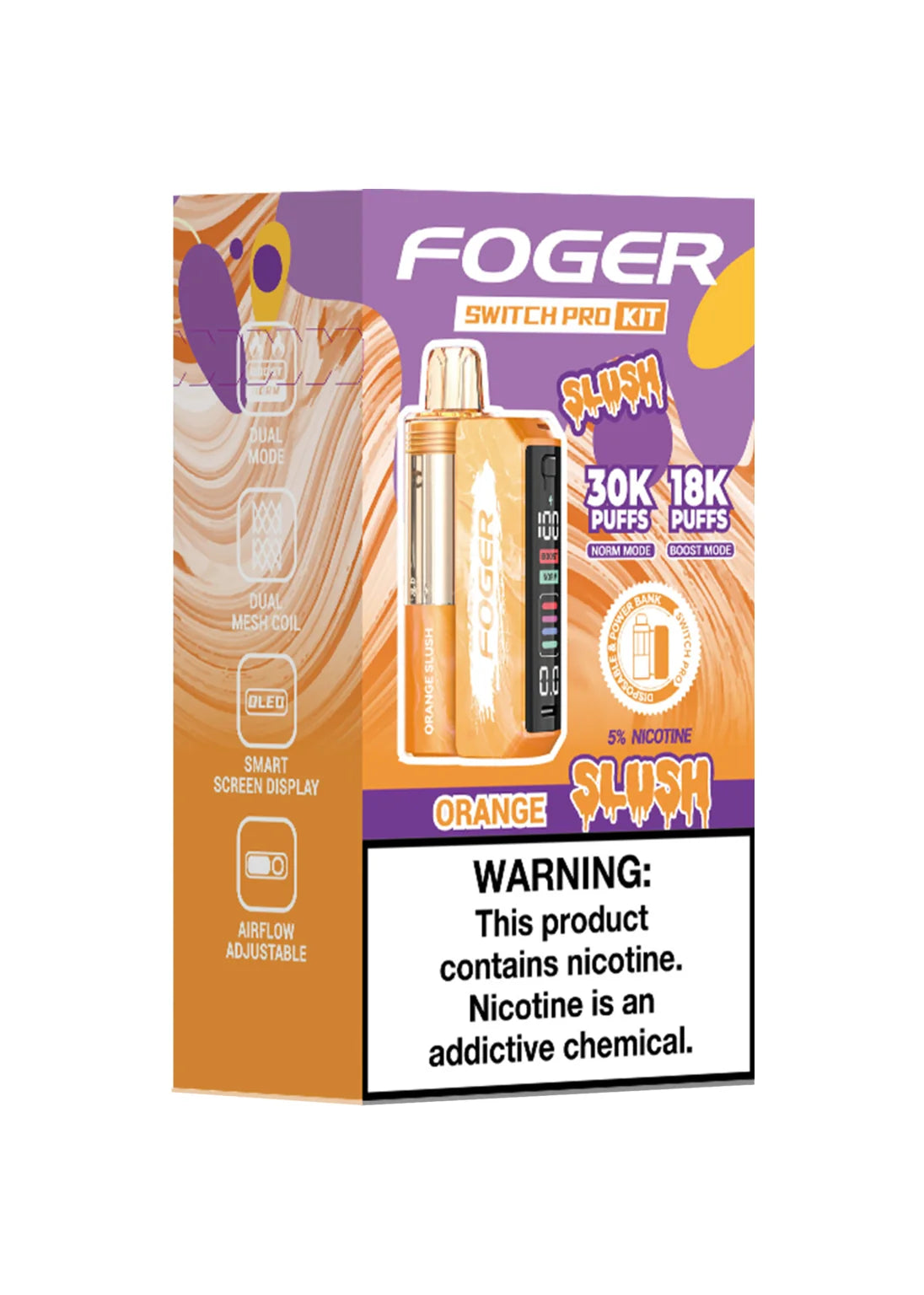 foger vape orange slush Foger Switch Pro 30K Kit Orange Slush