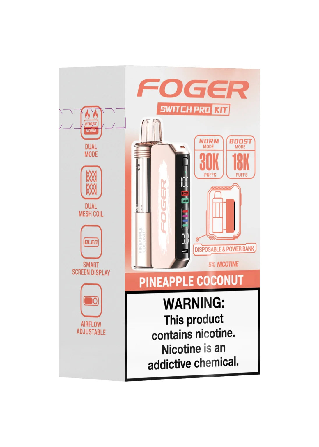 elf bar vape uk Pineapple Coconut Ice Foger Pods – 30K Tropical Puffs main image 0