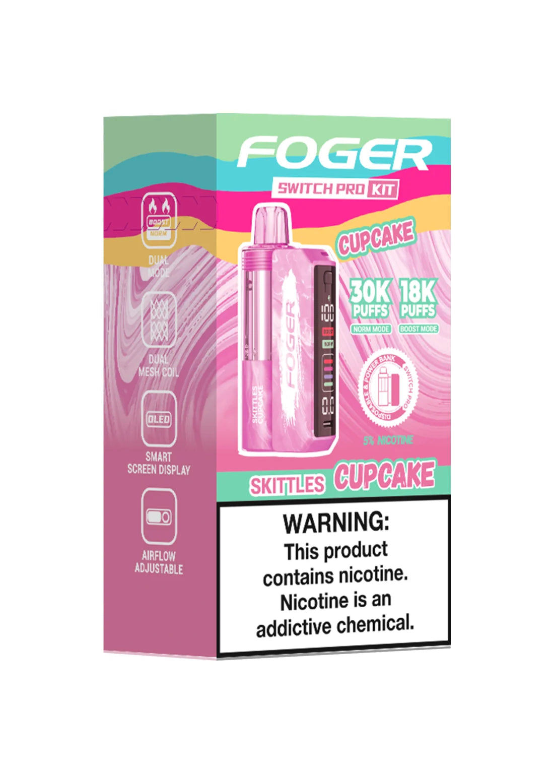 Foger Switch Pro 30K Kit Skittles Cupcake