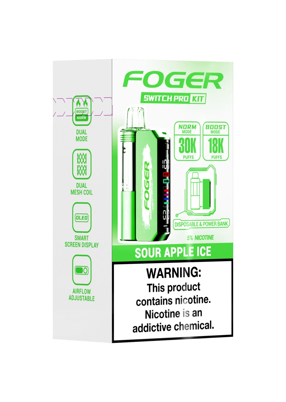 Foger Switch Pro 30K Kit Sour Apple Ice