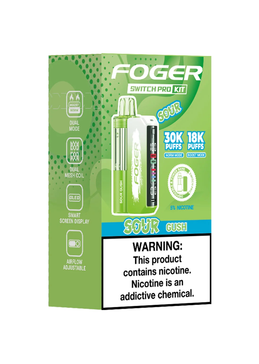 Foger Switch Pro 30K Kit Sour Gush | GetPop Foger Switch Pro 30K Kit Sour Gush | GetPop