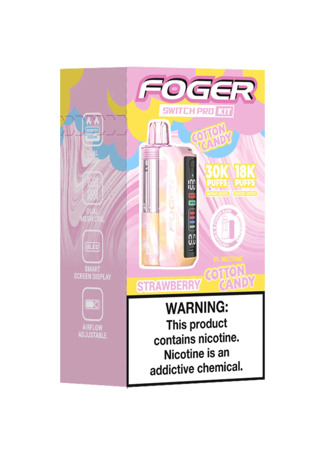 Foger Switch Pro 30K Kit Strawberry Cotton Candy