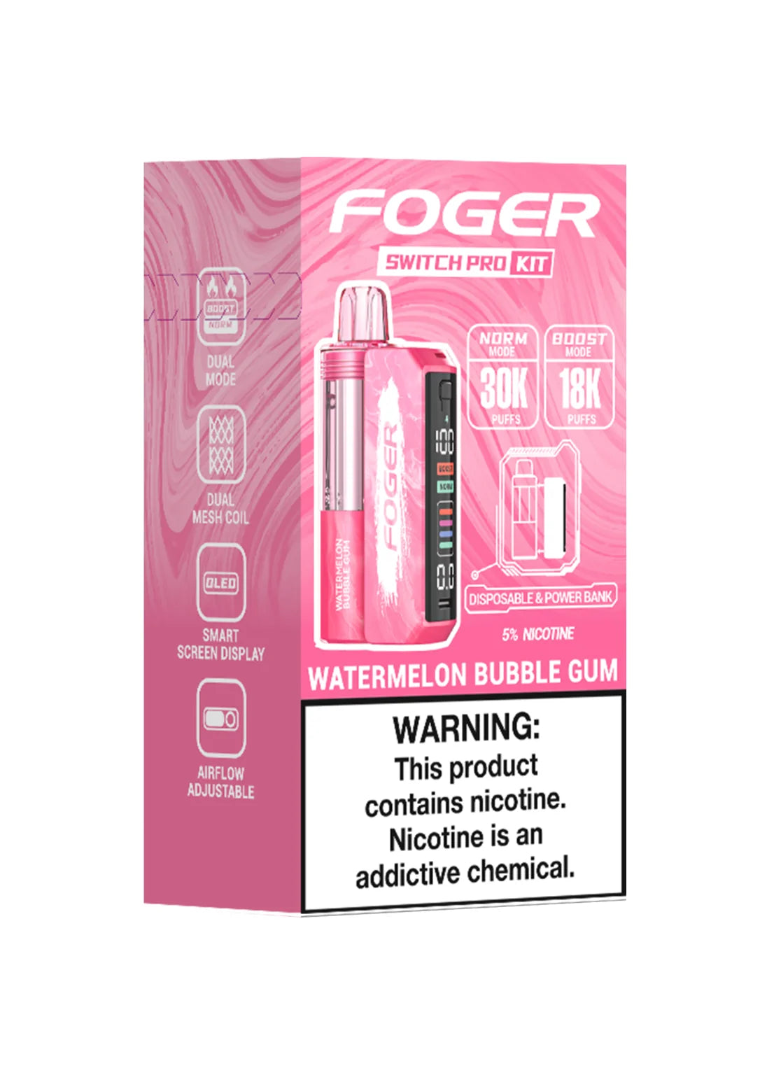 Foger Switch Pro 30K Kit Watermelon Bubble Gum