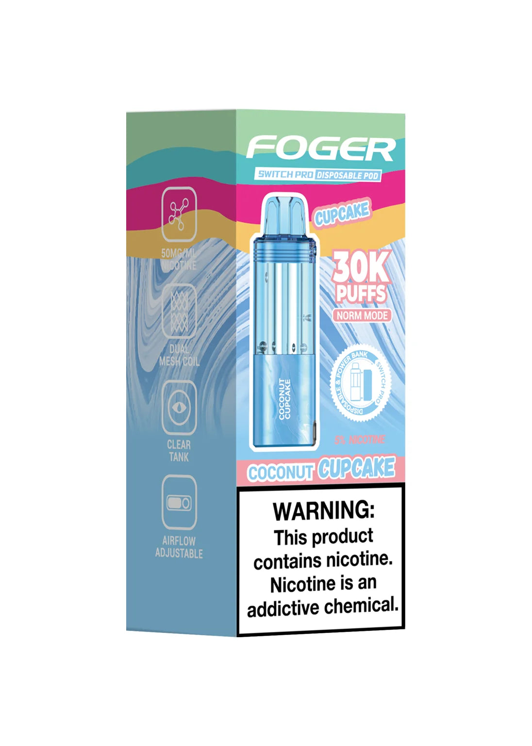 Foger Switch Pro 30K Pod Coconut Cupcake