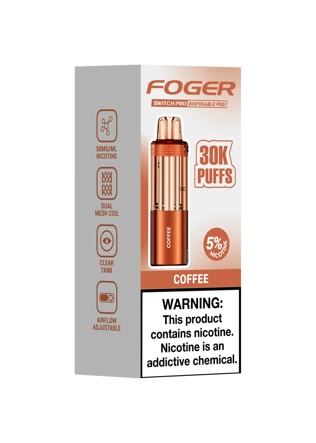 Foger Switch Pro 30K Pod Coffee | GetPop Foger Switch Pro 30K Pod Coffee | GetPop