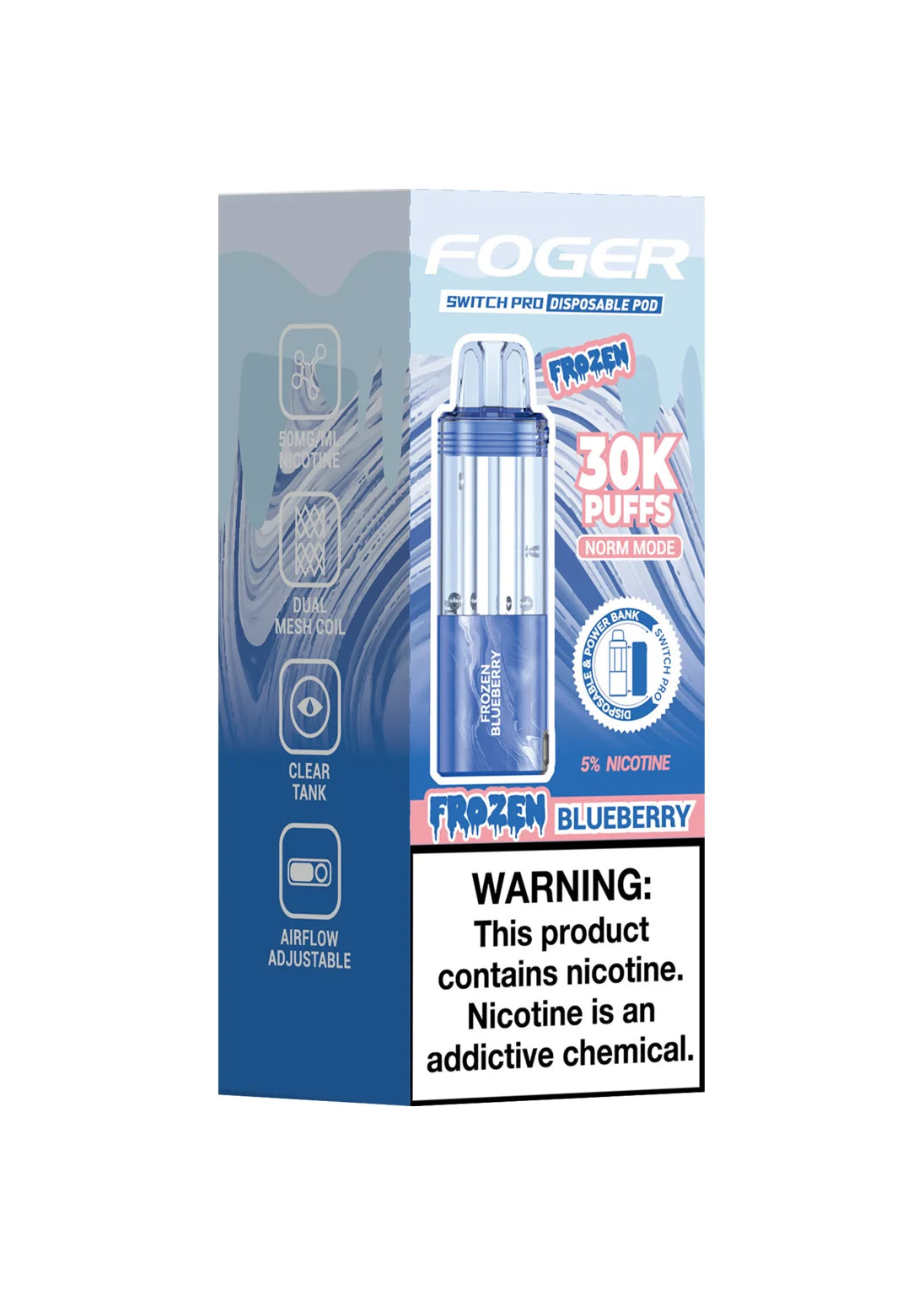 Foger Switch Pro 30K Pod Frozen Blueberry