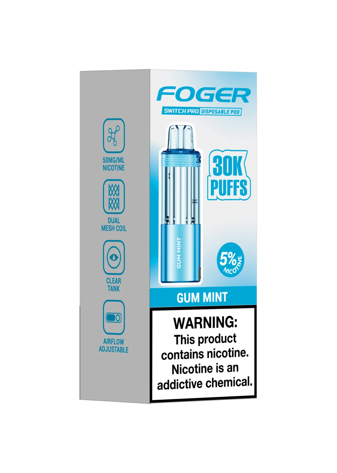 Foger Switch Pro 30K Pod Gum Mint | GetPop