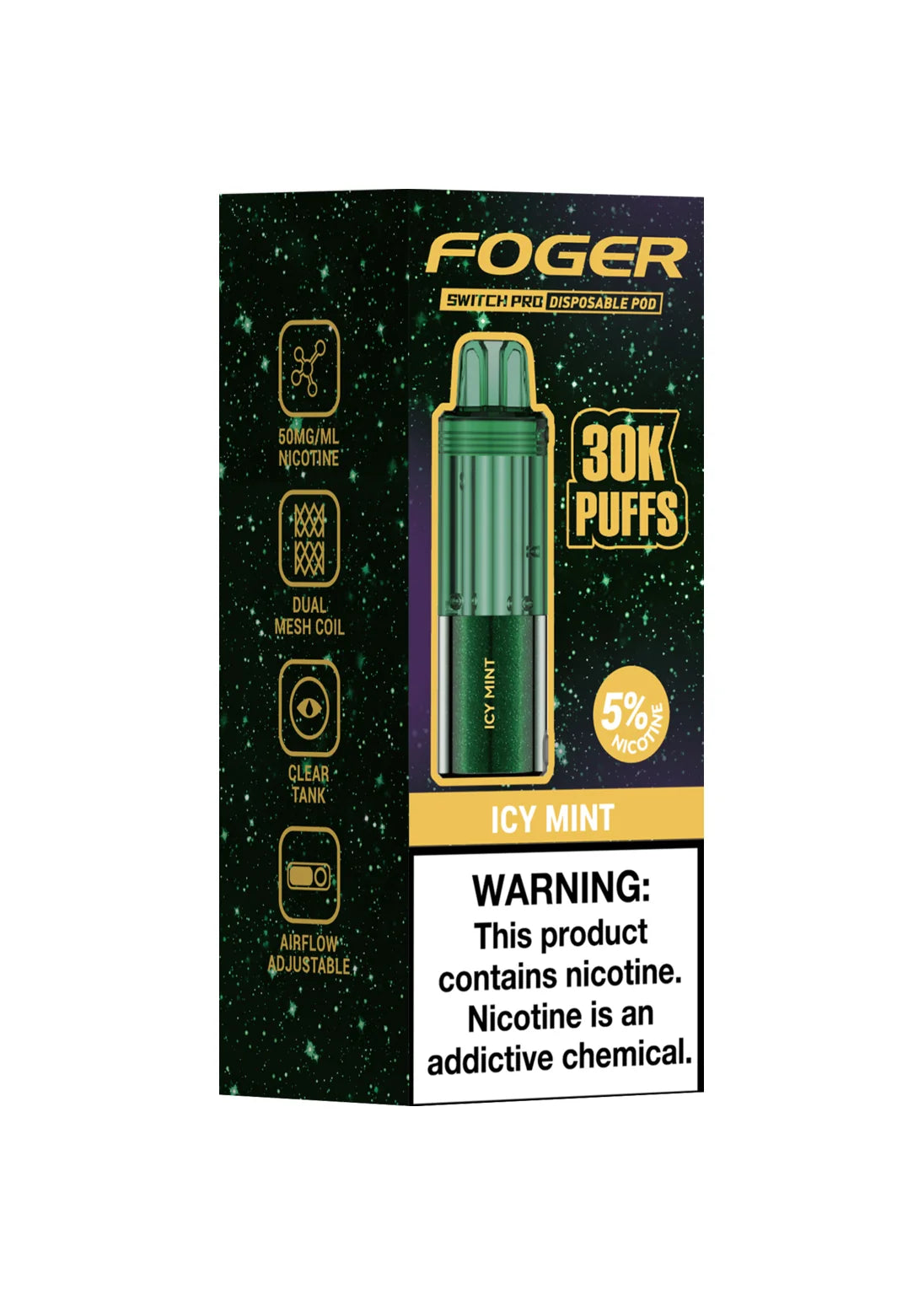 Foger Switch Pro 30K Pod Icy Mint | GetPop Foger Switch Pro 30K Pod Icy Mint | GetPop