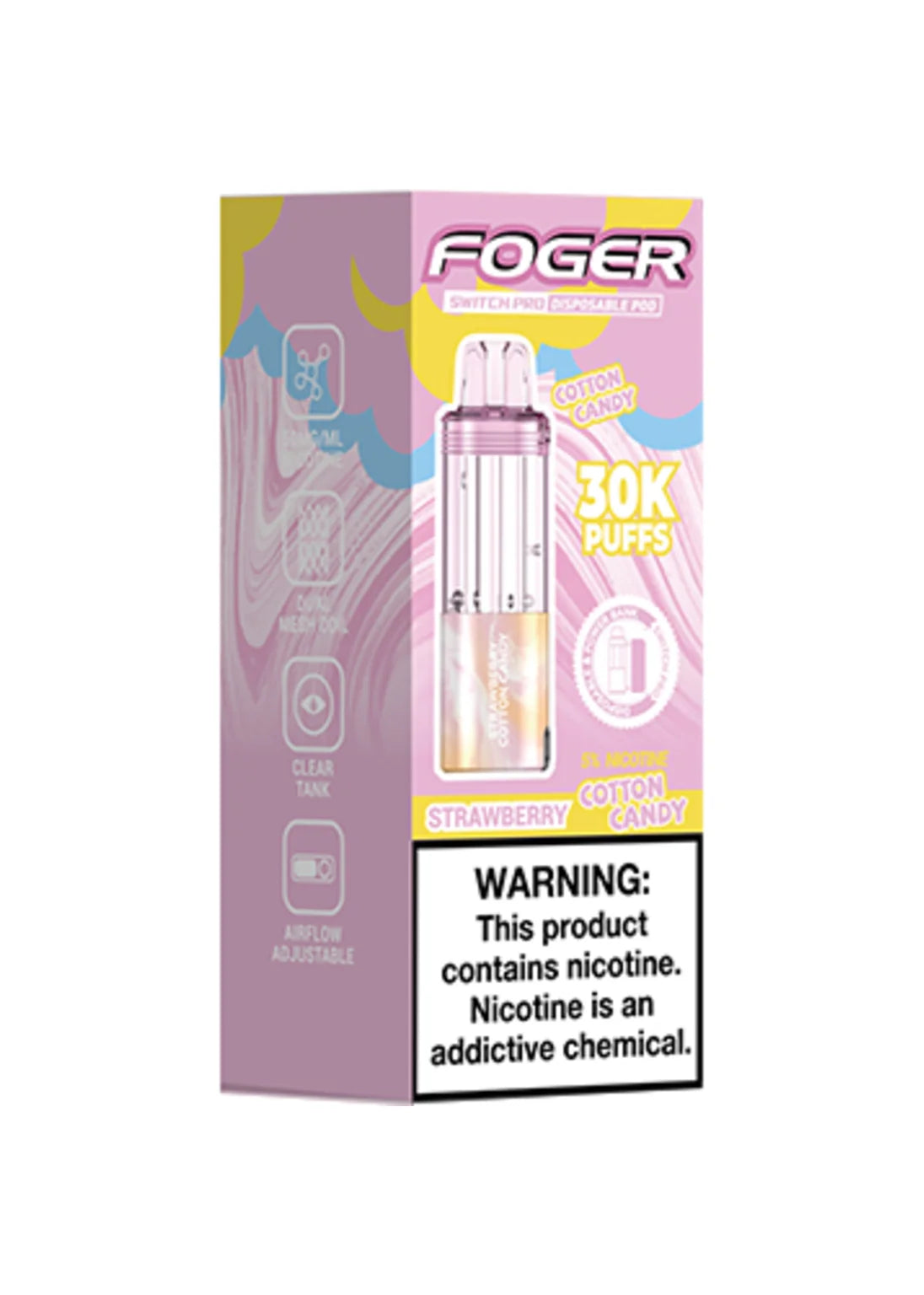Foger Switch Pro 30K Pod Strawberry Cotton Candy