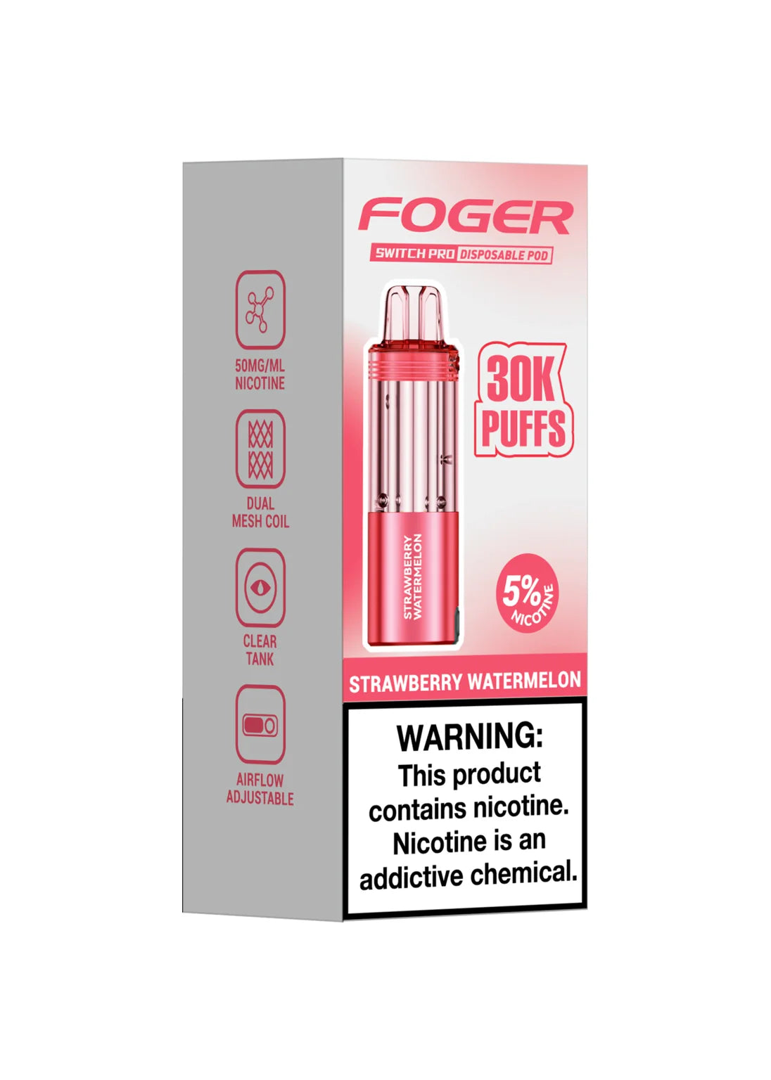 Foger Switch Pro 30K Pod Strawberry Watermelon