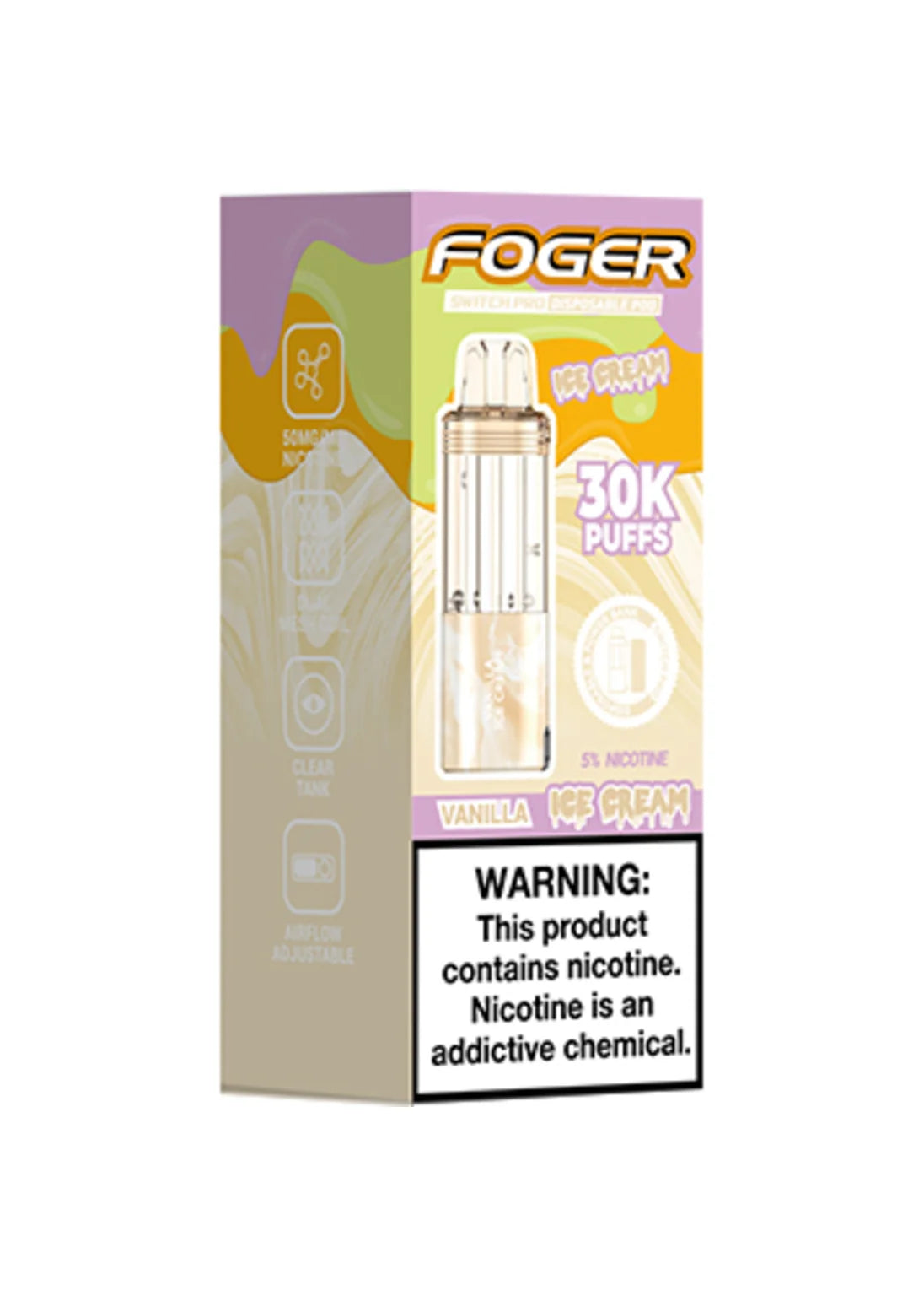 Foger Switch Pro 30K Pod Vanilla Ice Cream