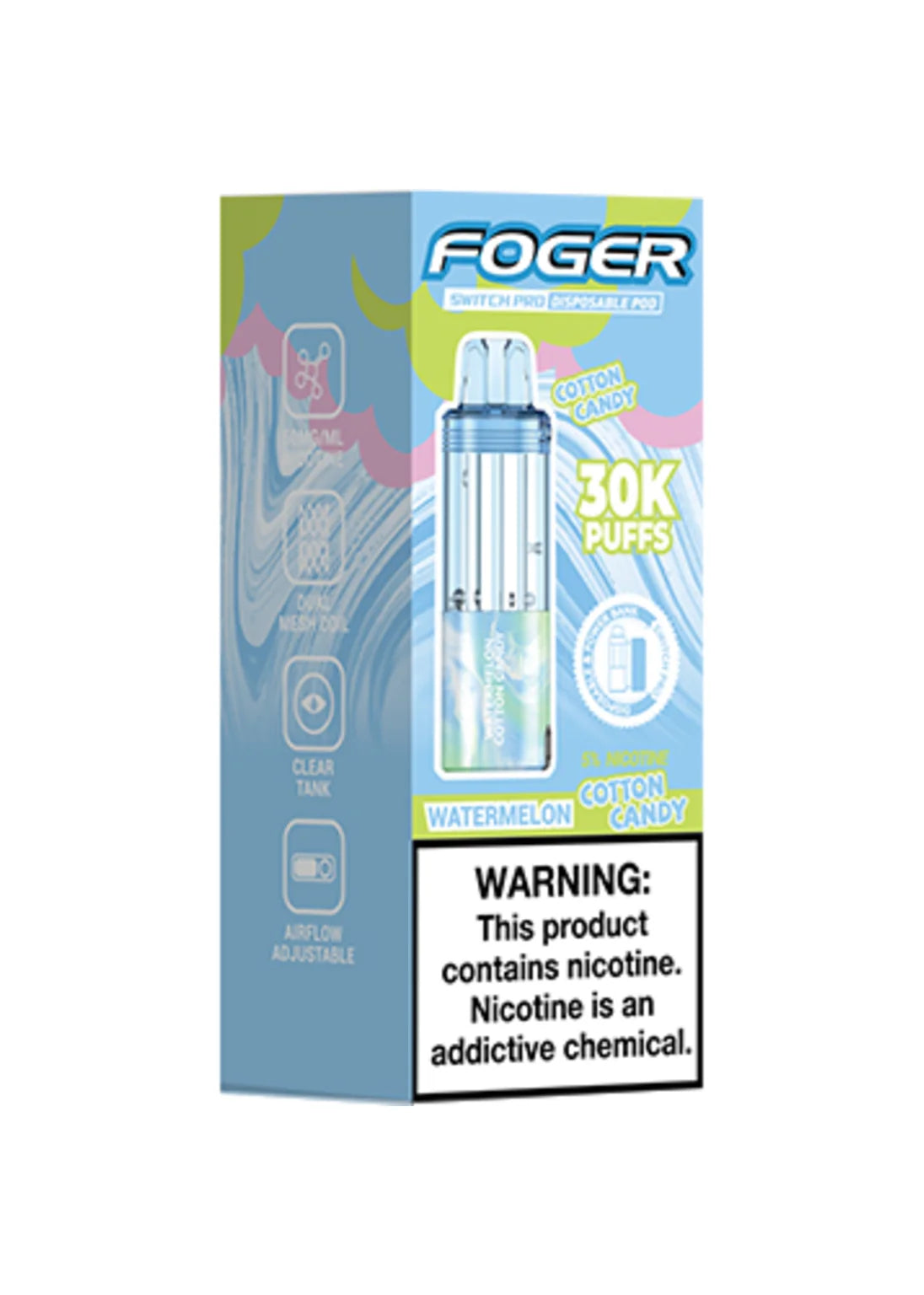 Foger Switch Pro 30K Pod Watermelon Cotton Candy