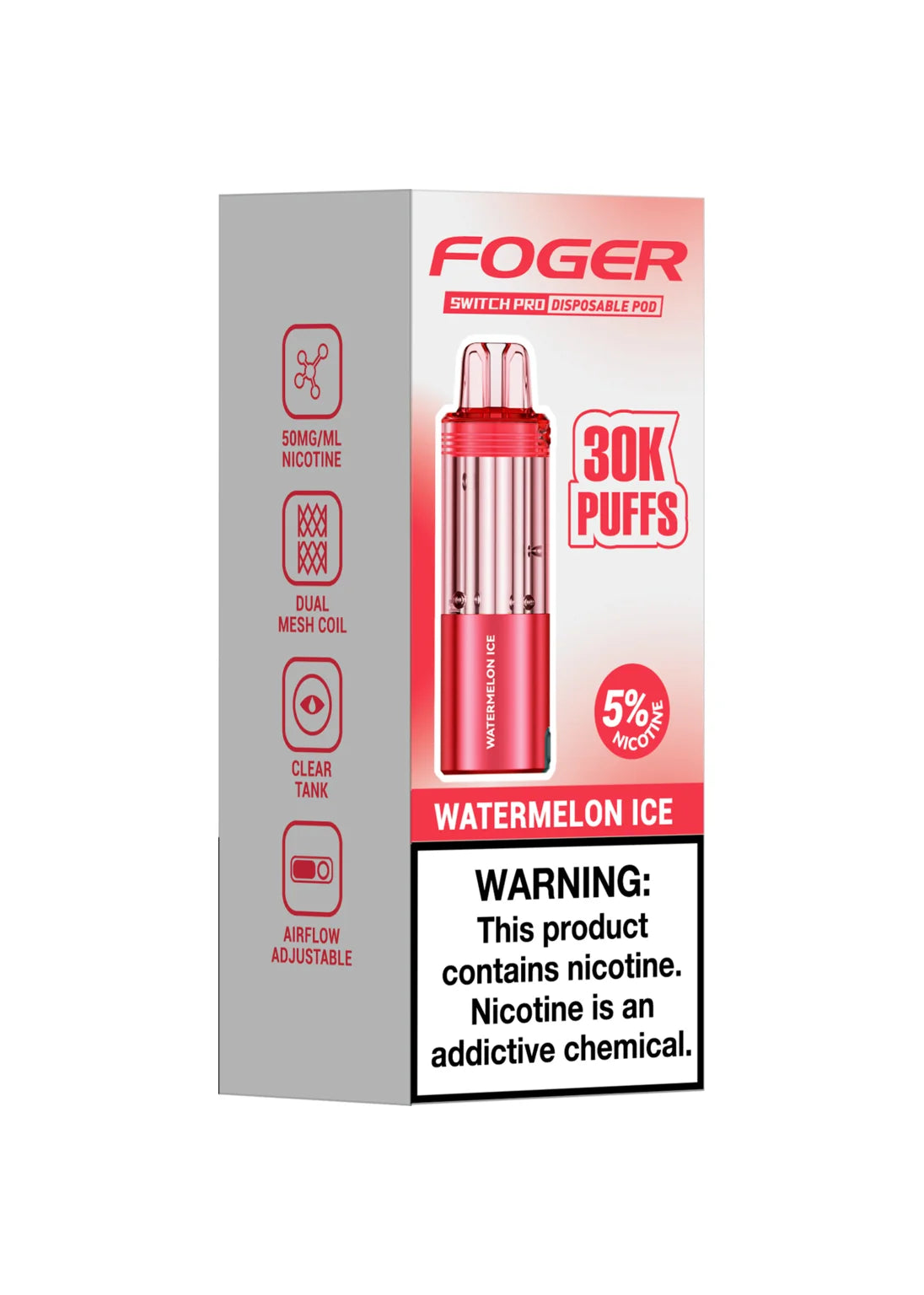 Foger Switch Pro 30K Pod Watermelon Ice | GetPop Foger Switch Pro 30K Pod Watermelon Ice | GetPop