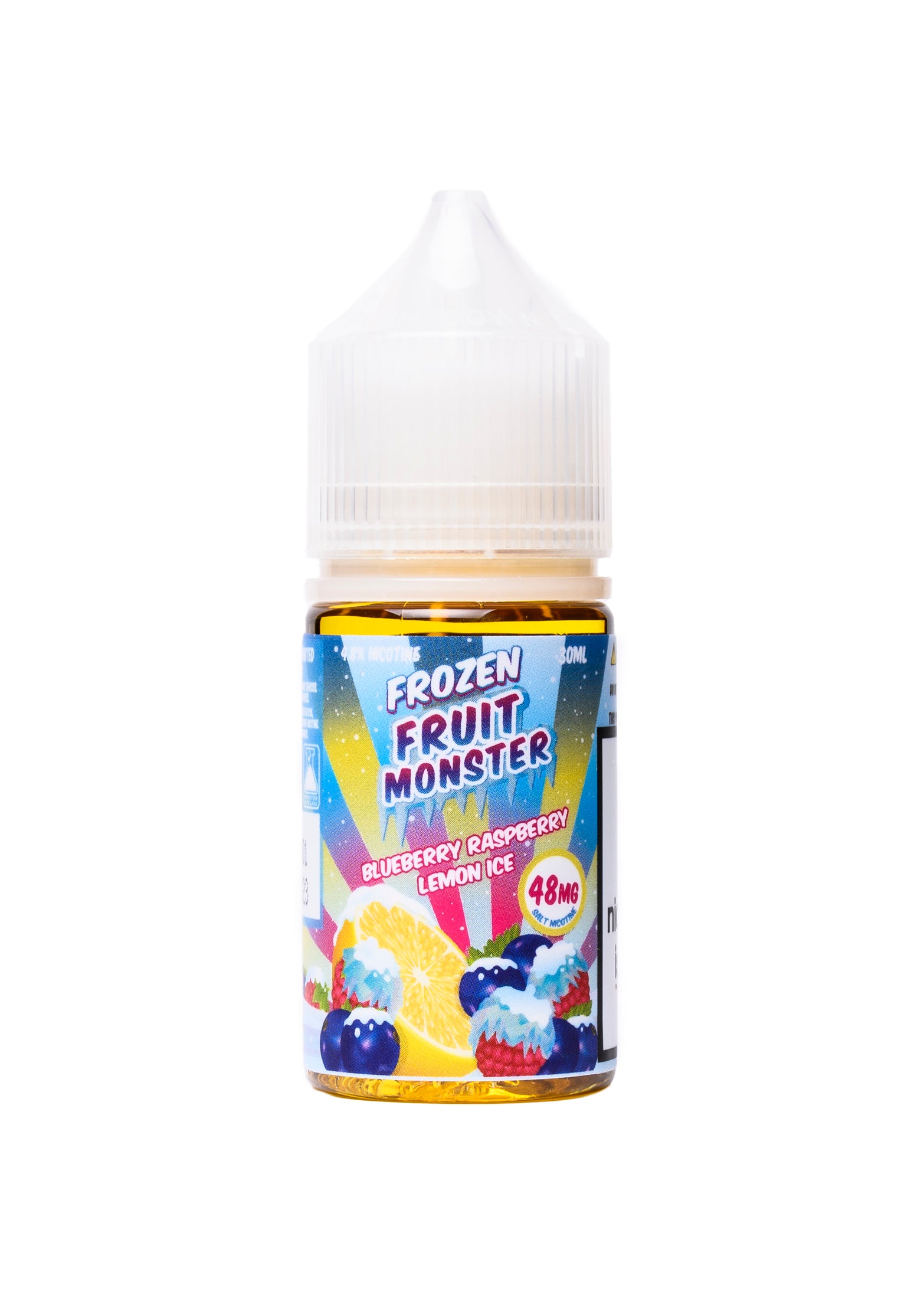 Frozen Fruit Monster Salt Blueberry Raspberry Lemon Ice | GetPop Frozen Fruit Monster Salt Blueberry Raspberry Lemon Ice | GetPop