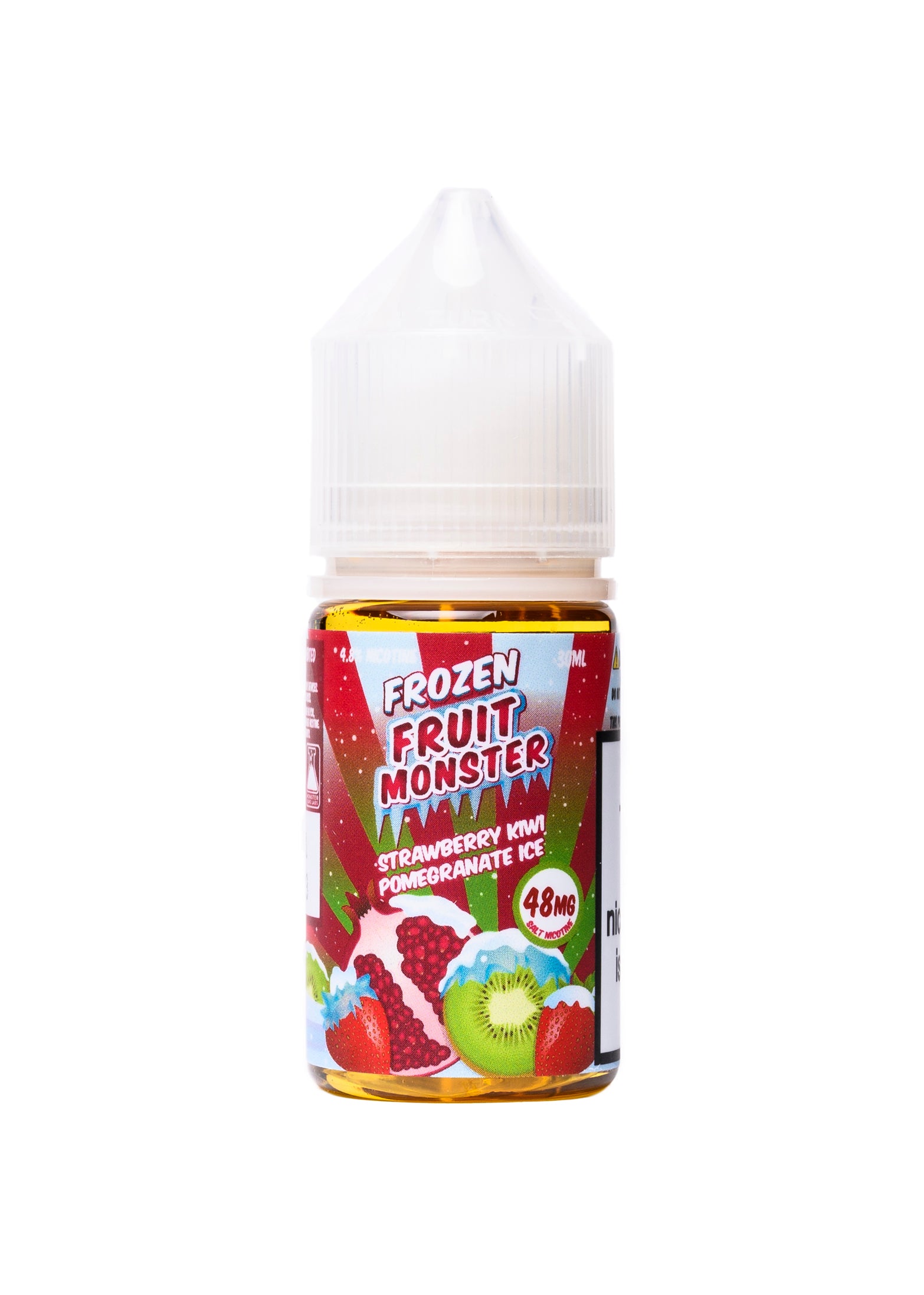 Frozen Fruit Monster Salt Strawberry Kiwi Pomegranate Ice | GetPop Frozen Fruit Monster Salt Strawberry Kiwi Pomegranate Ice | GetPop