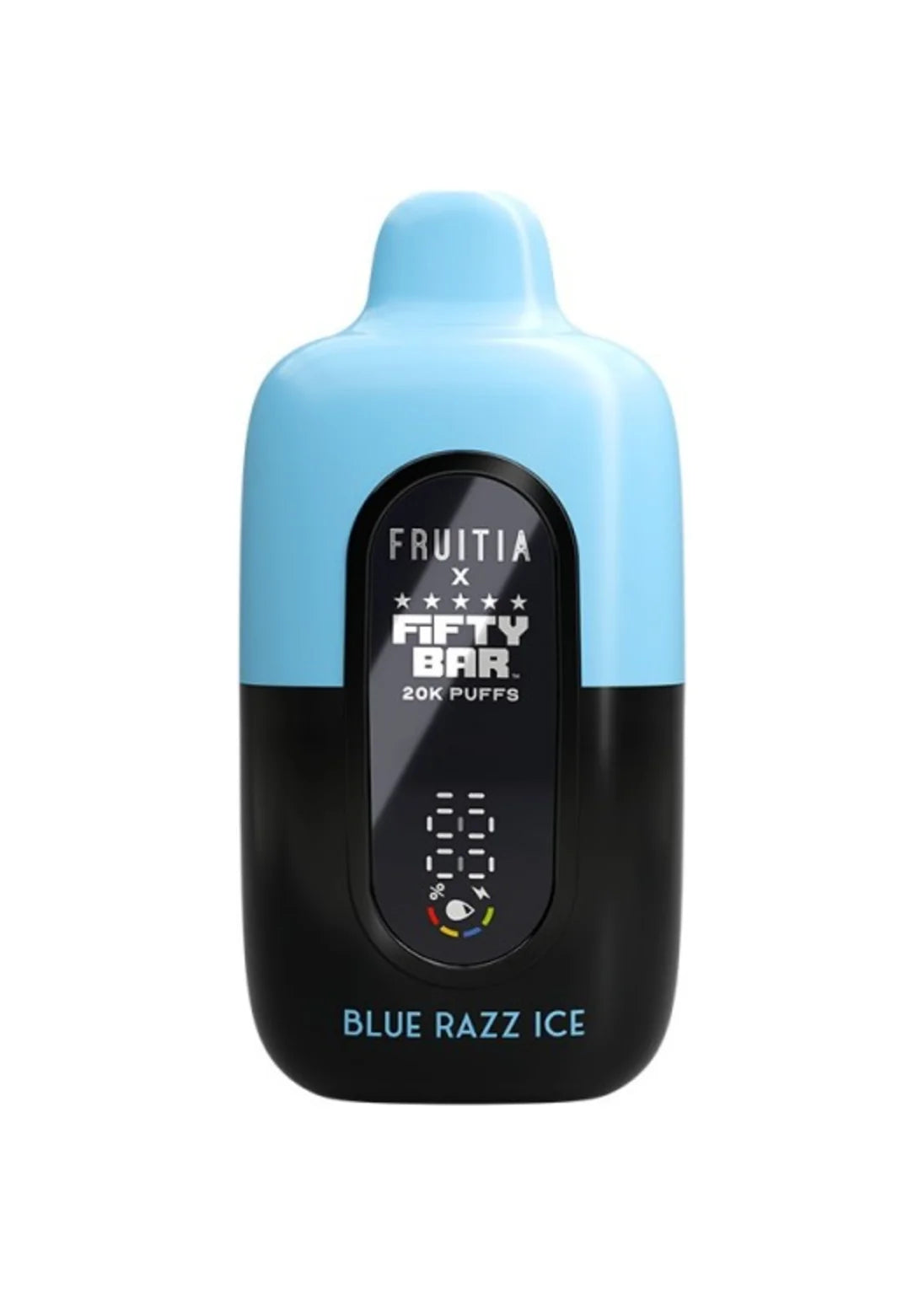 Fruitia x Fifty Bar 20K Blue Razz Ice