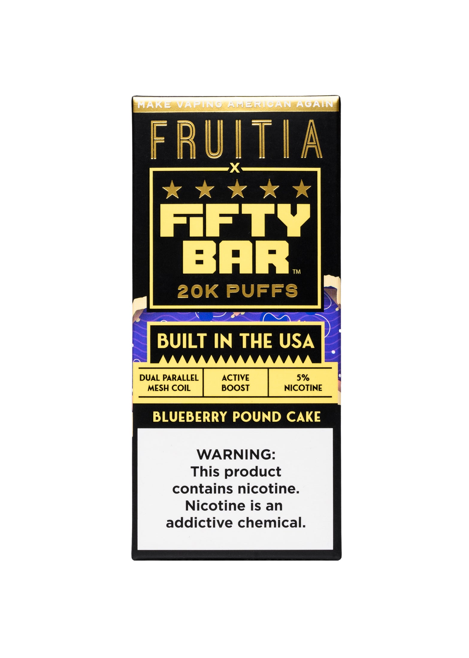 Fruitia x Fifty Bar 20K: Blueberry Pound Cake