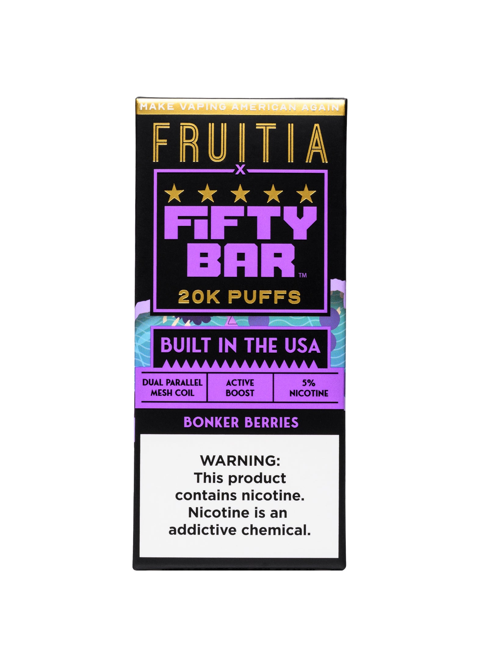 Fruitia x Fifty Bar 20K: Bonker Berries