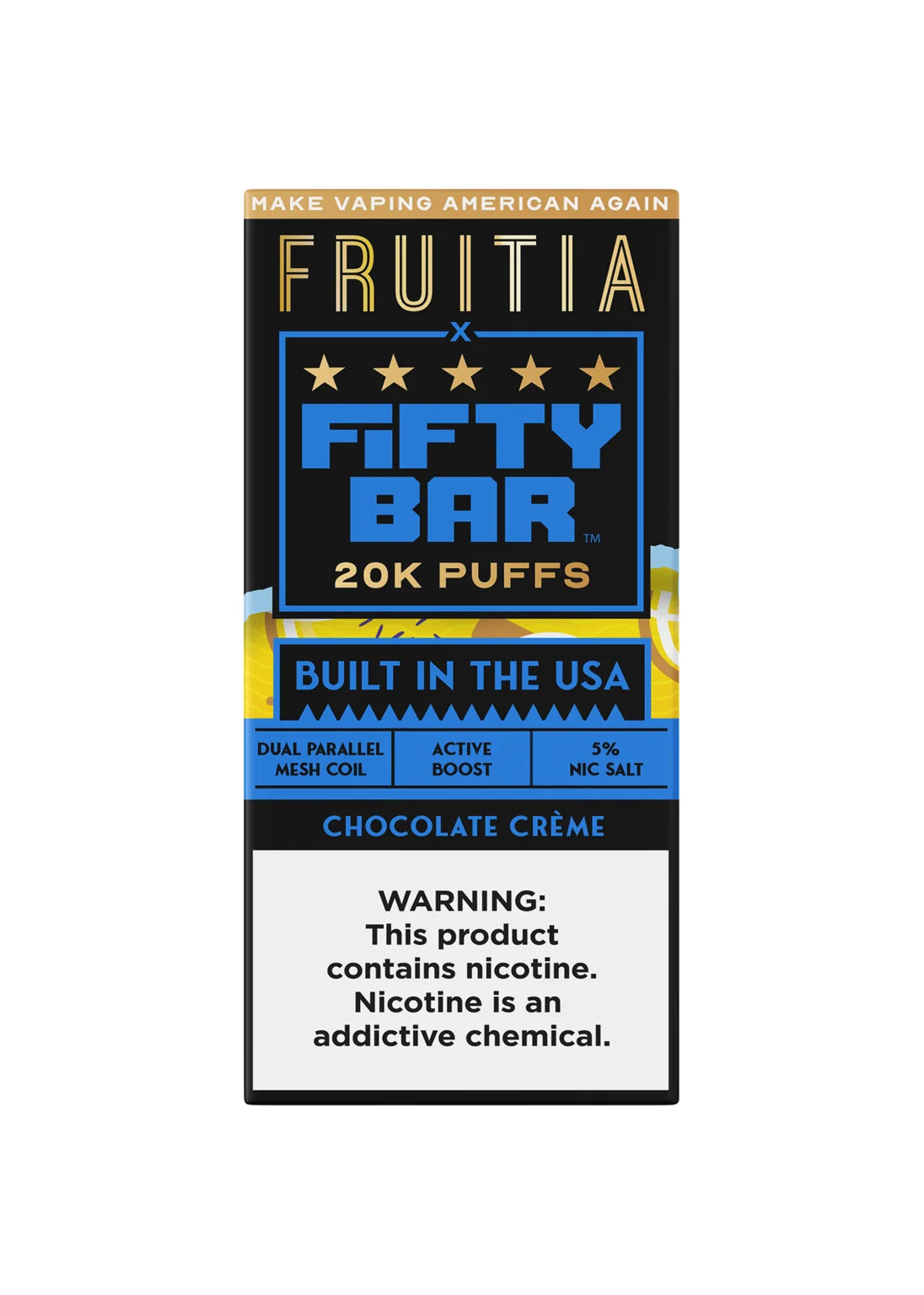 Fruitia x Fifty Bar 20K Chocolate Creme