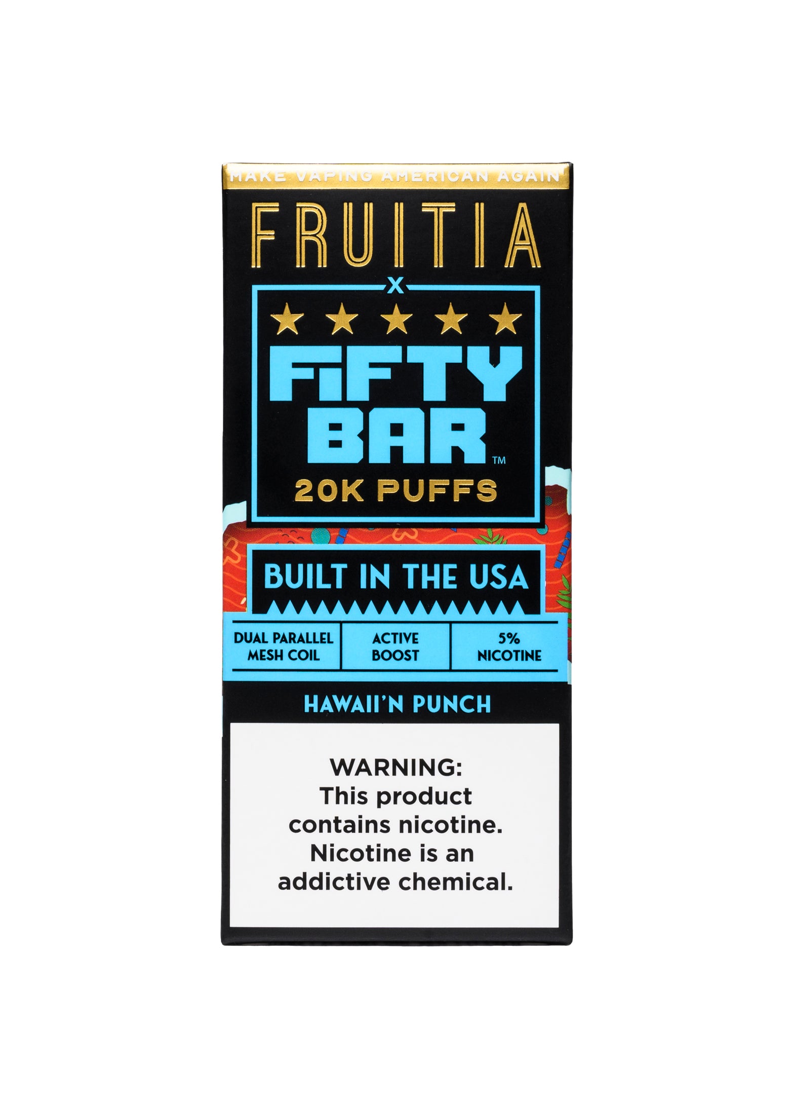 Fruitia x Fifty Bar 20K Hawaii'n Punch / Island Punch | GetPop Fruitia x Fifty Bar 20K Hawaii'n Punch / Island Punch | GetPop