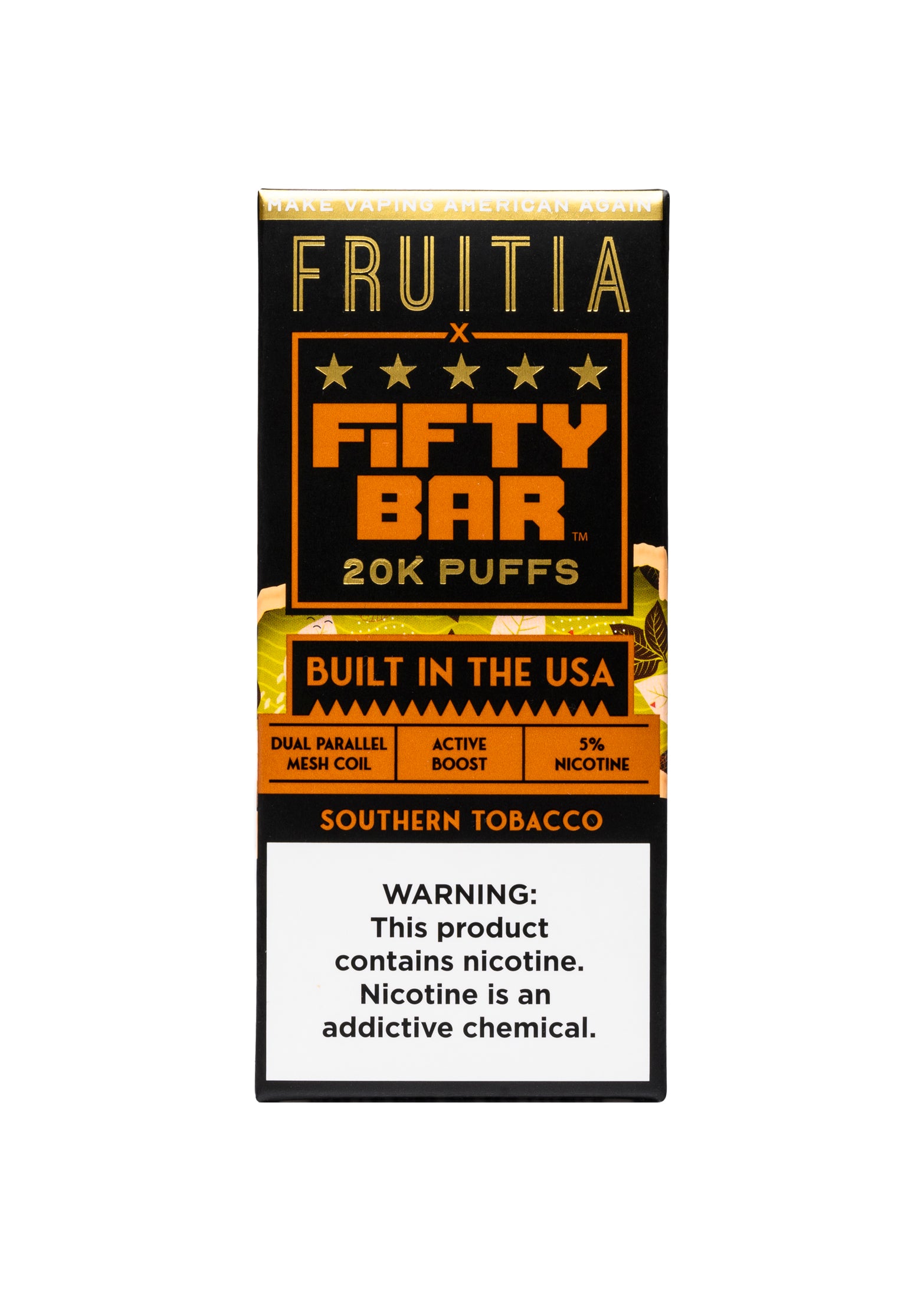 Fruitia x Fifty Bar 20K Southern Tobacco | GetPop