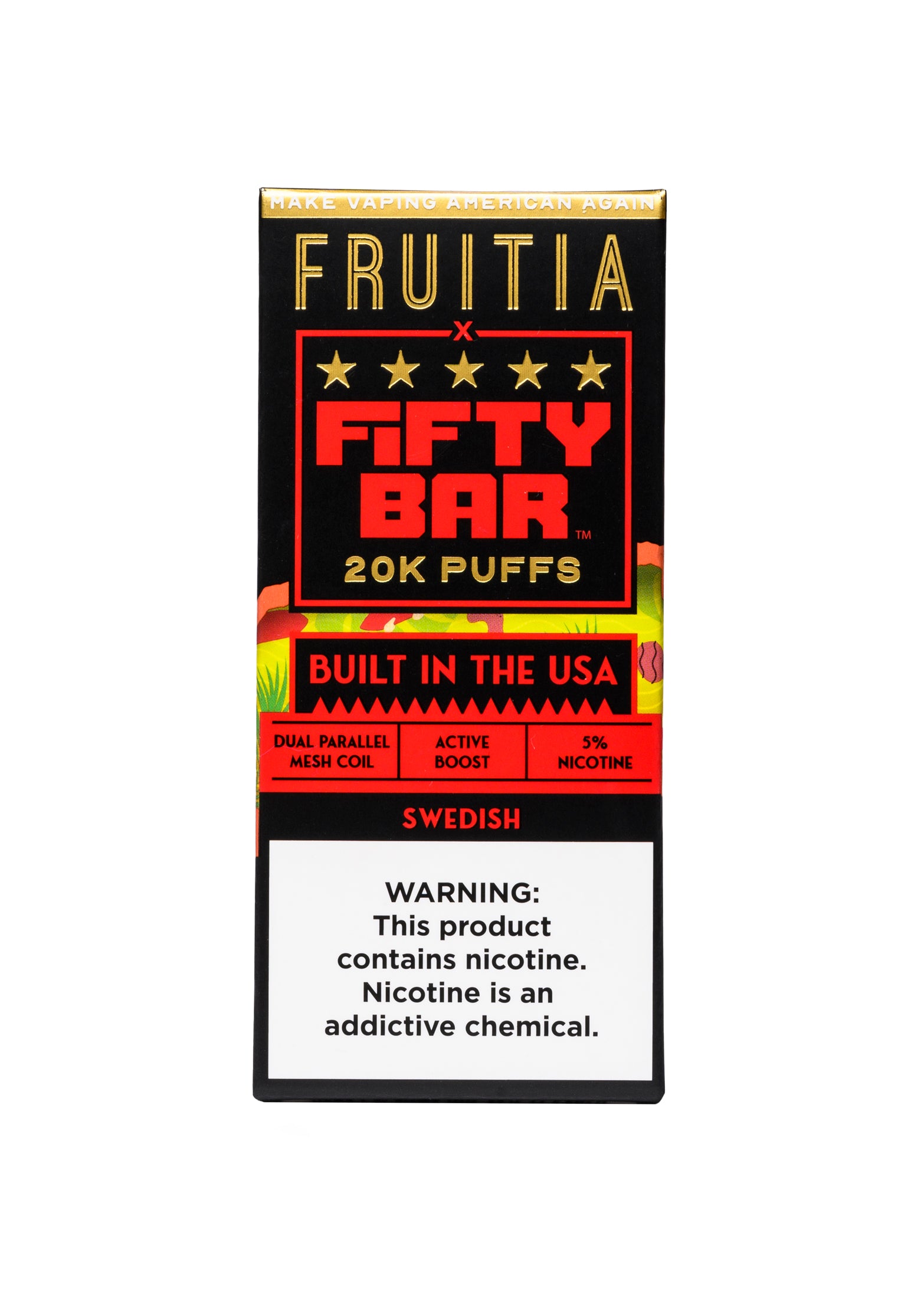 Fruitia x Fifty Bar 20K: Swedish