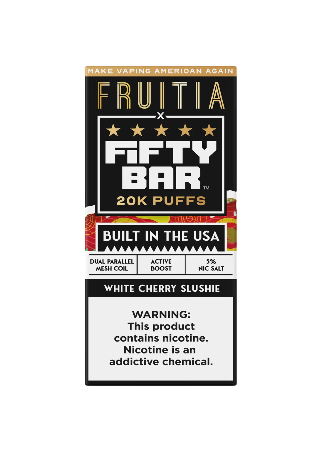 Fruitia x Fifty Bar 20K White Cherry Slushie