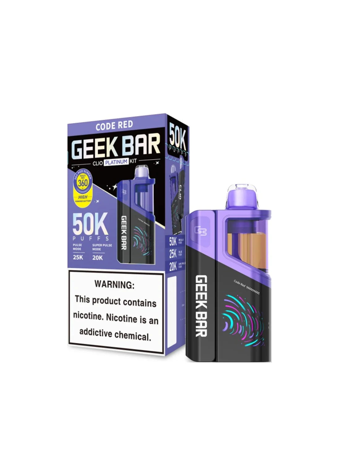 Geek Bar CLIO Platinum 50K Kit Code Red