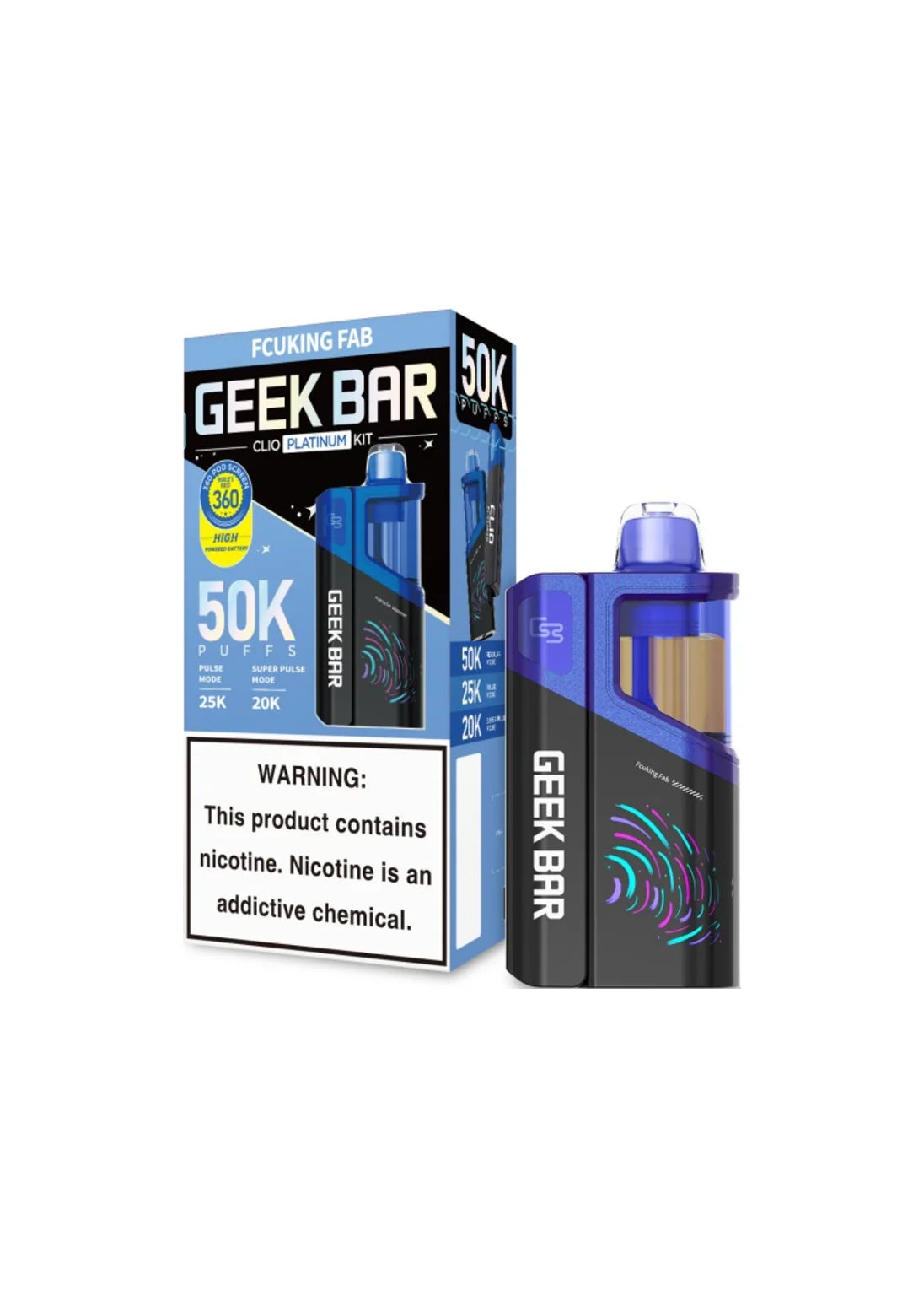 Geek Bar CLIO Platinum 50K Kit Fcuking Fab