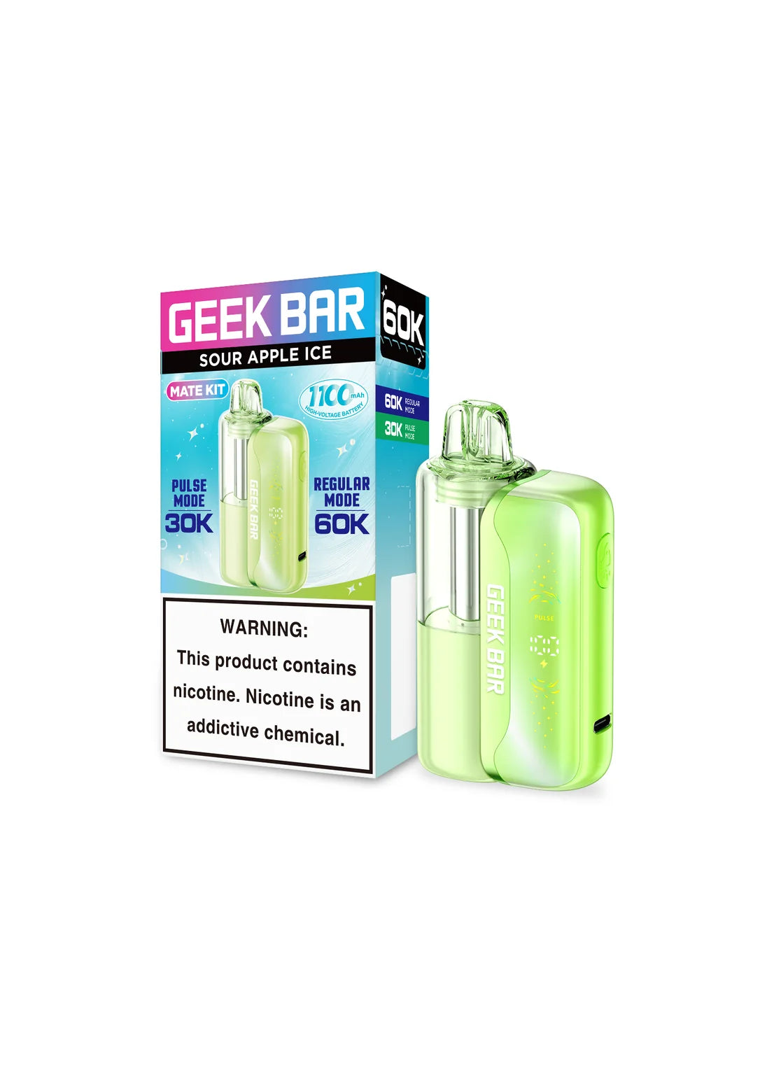 Geek Bar MATE 60K Kit Sour Apple Ice