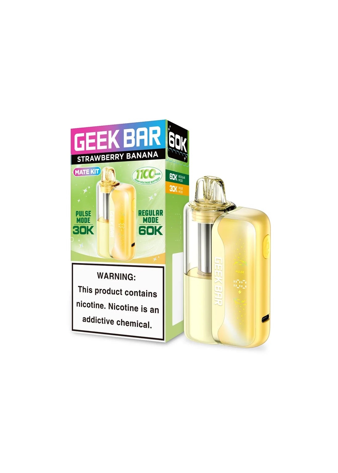 Geek Bar MATE 60K Kit Strawberry Banana
