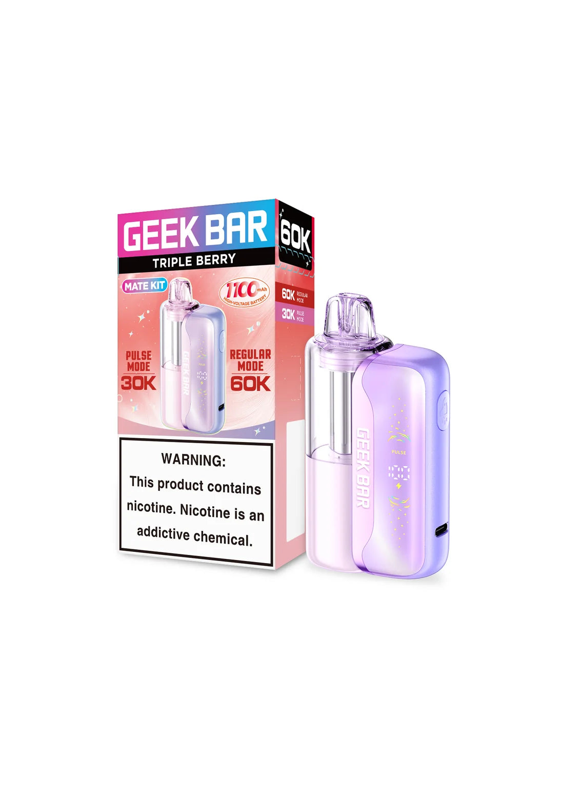 Geek Bar MATE 60K Kit Triple Berry